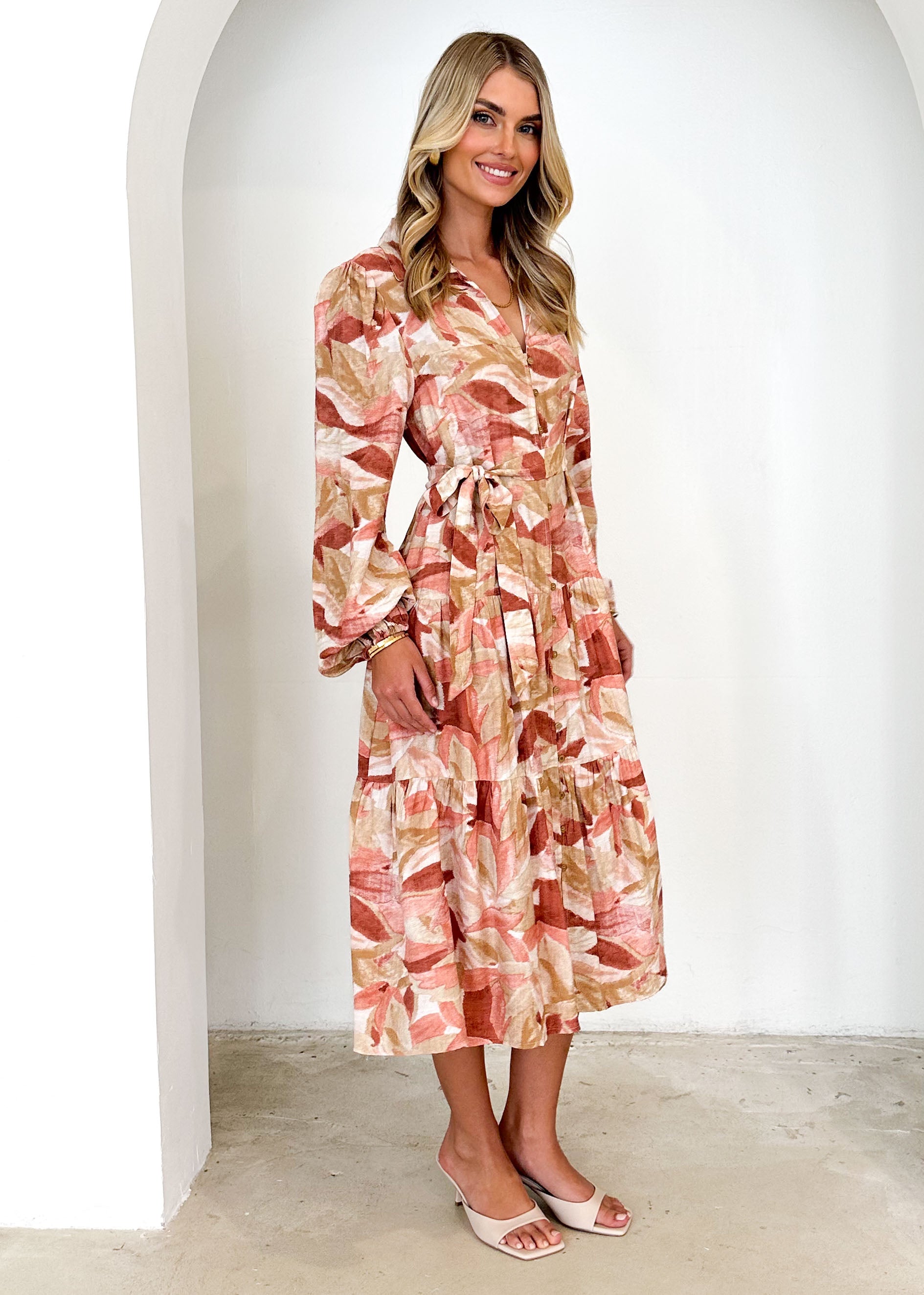 Eviely Maxi Dress - Rose Leaf