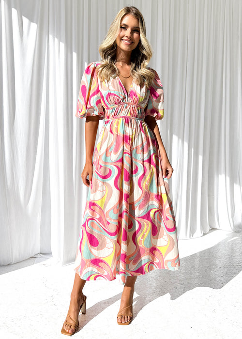 Charice Dress - Pink Floral