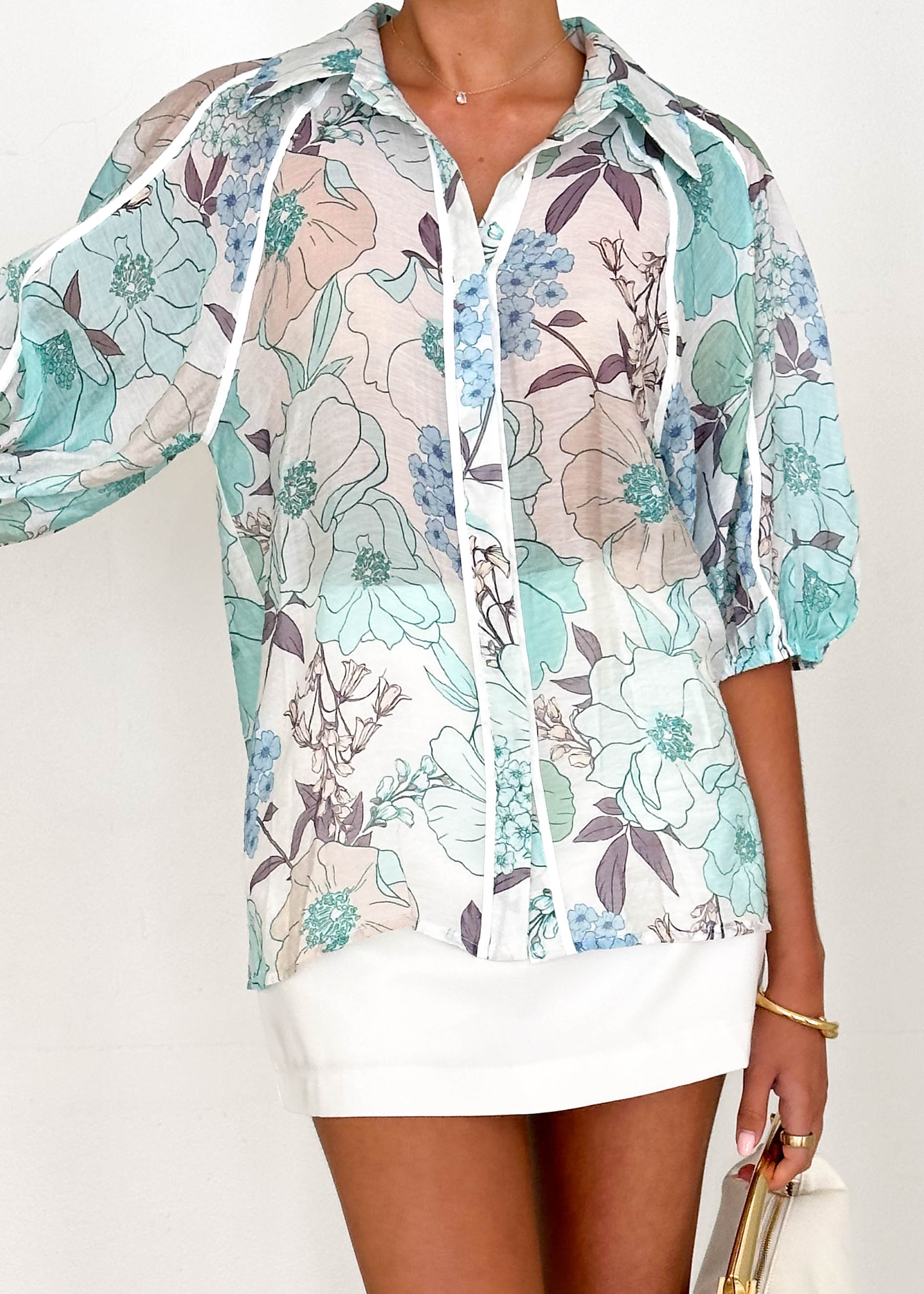 Remy Shirt - Blue Floral