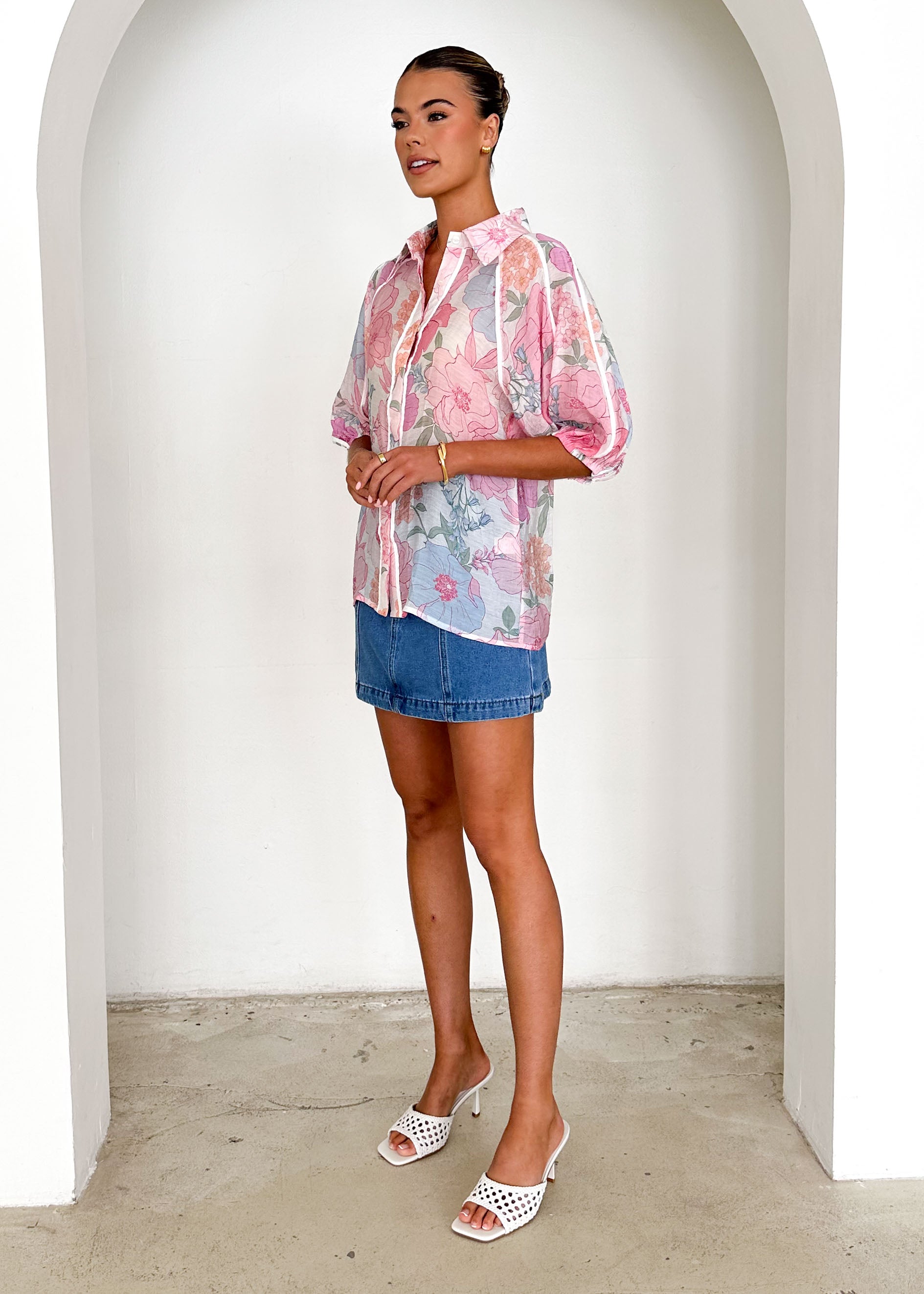 Remy Shirt - Pink Floral