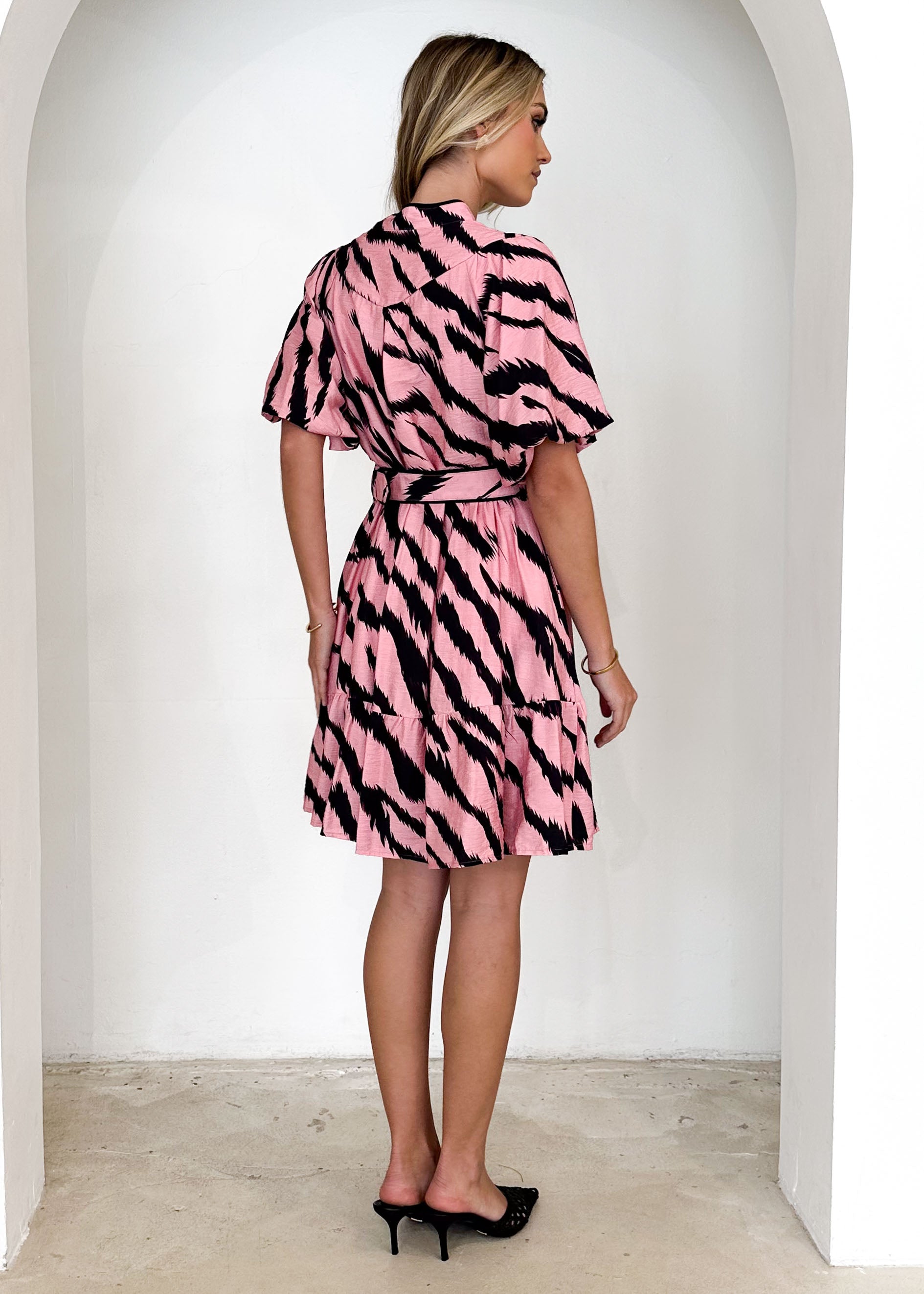 Oakley Dress - Pink Zebra