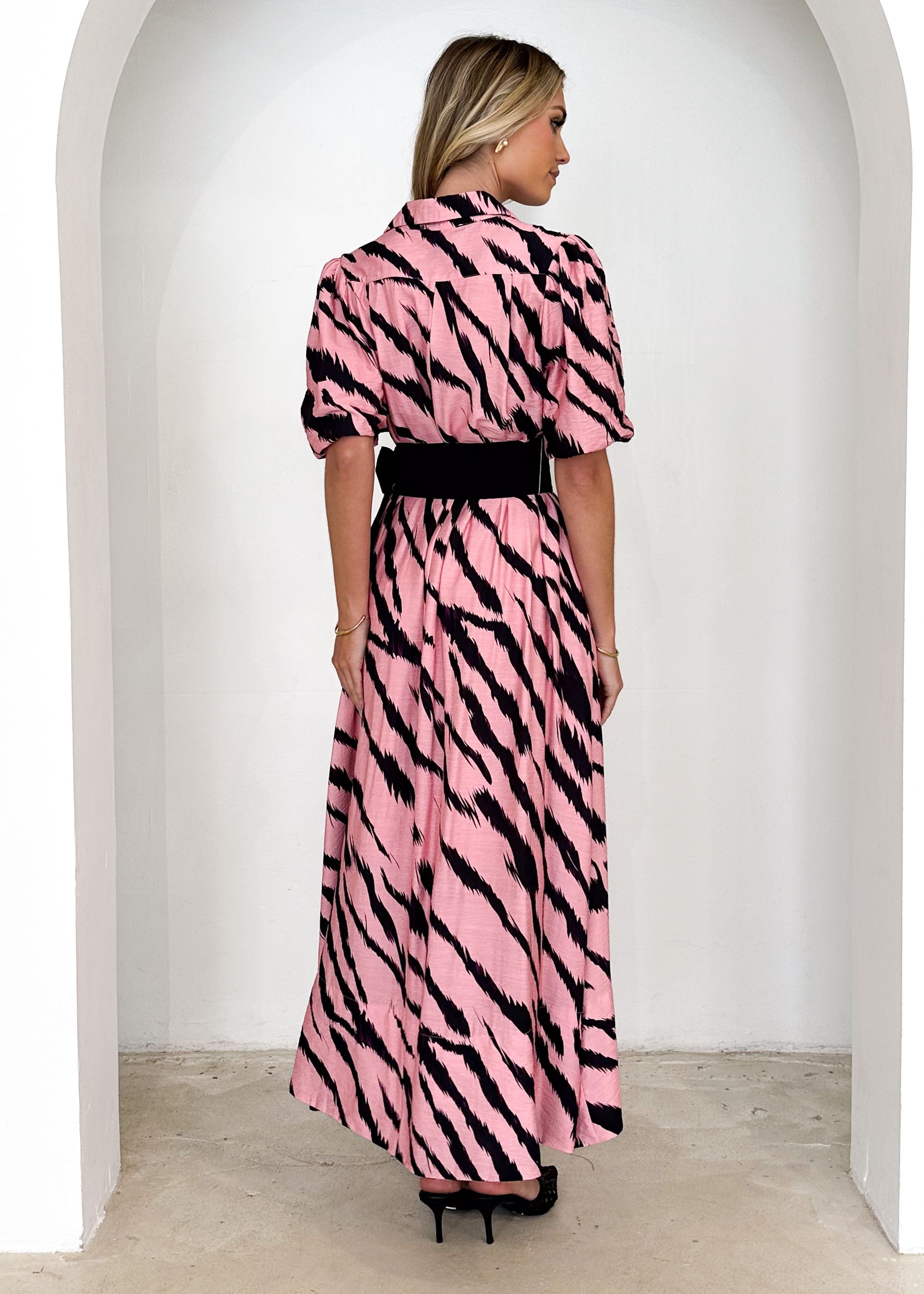 Rambler Maxi Dress - Pink Zebra