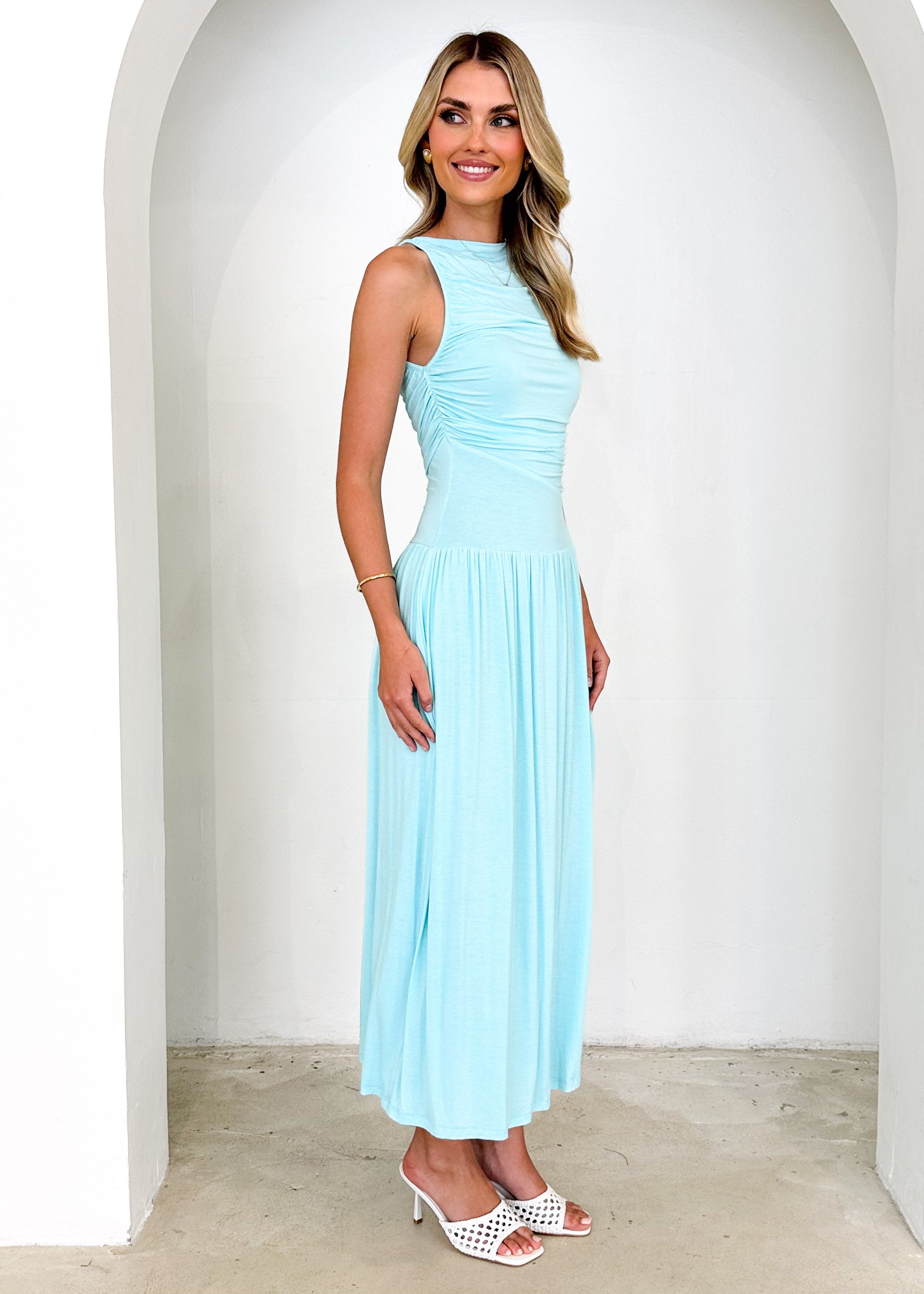 Albie Maxi Dress - Aqua