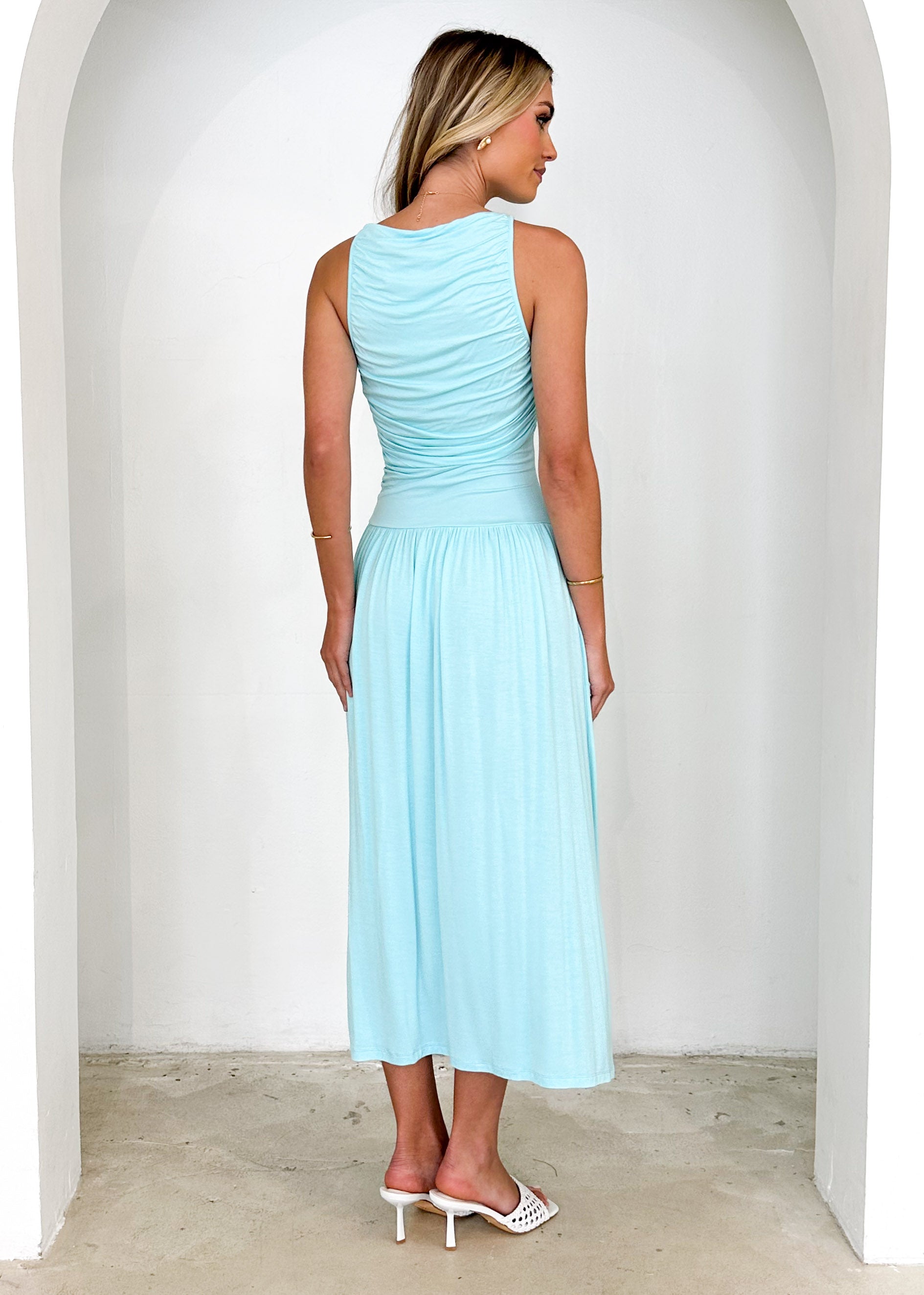 Albie Maxi Dress - Aqua