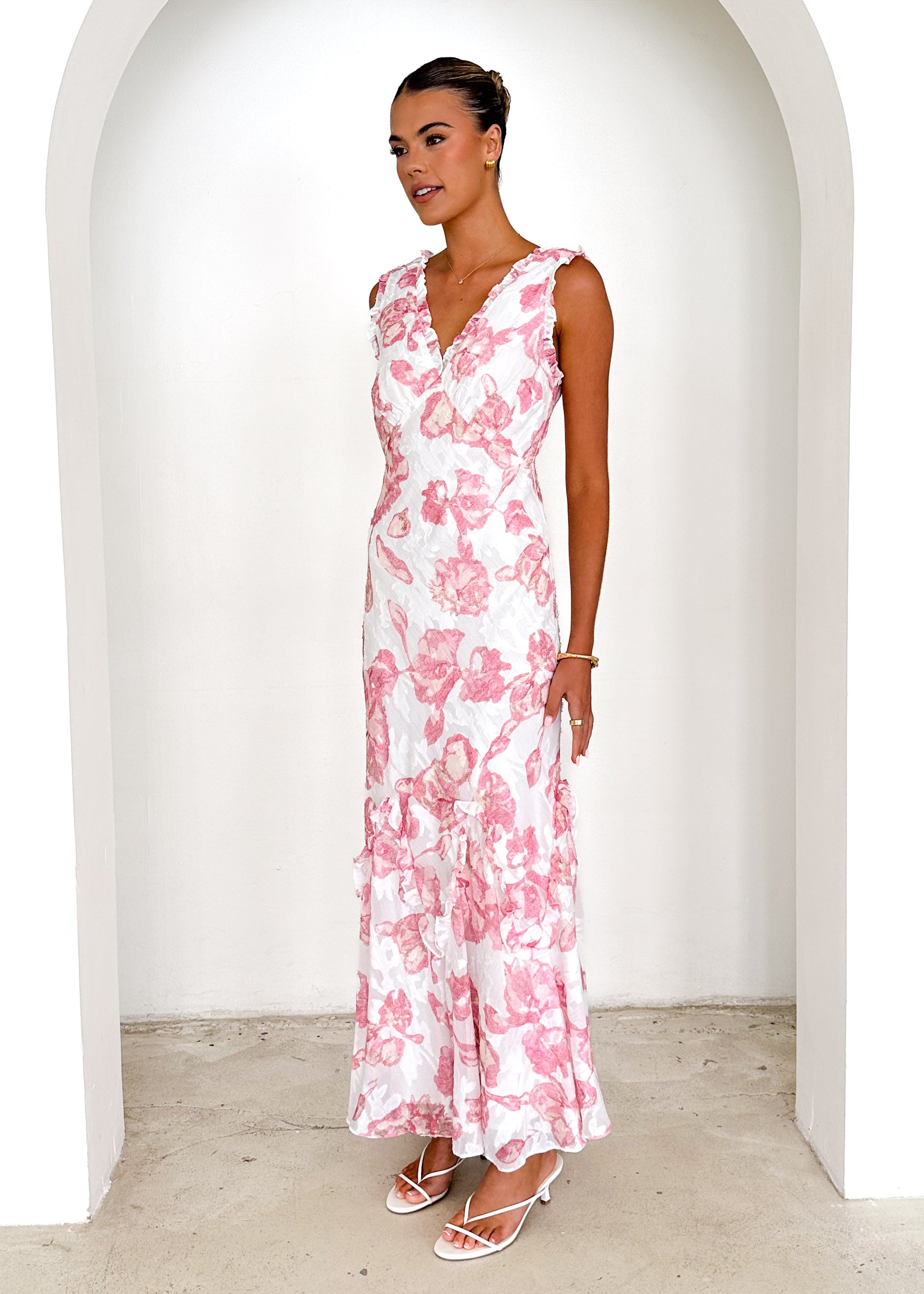 Arriane Maxi Dress - Pink Rose