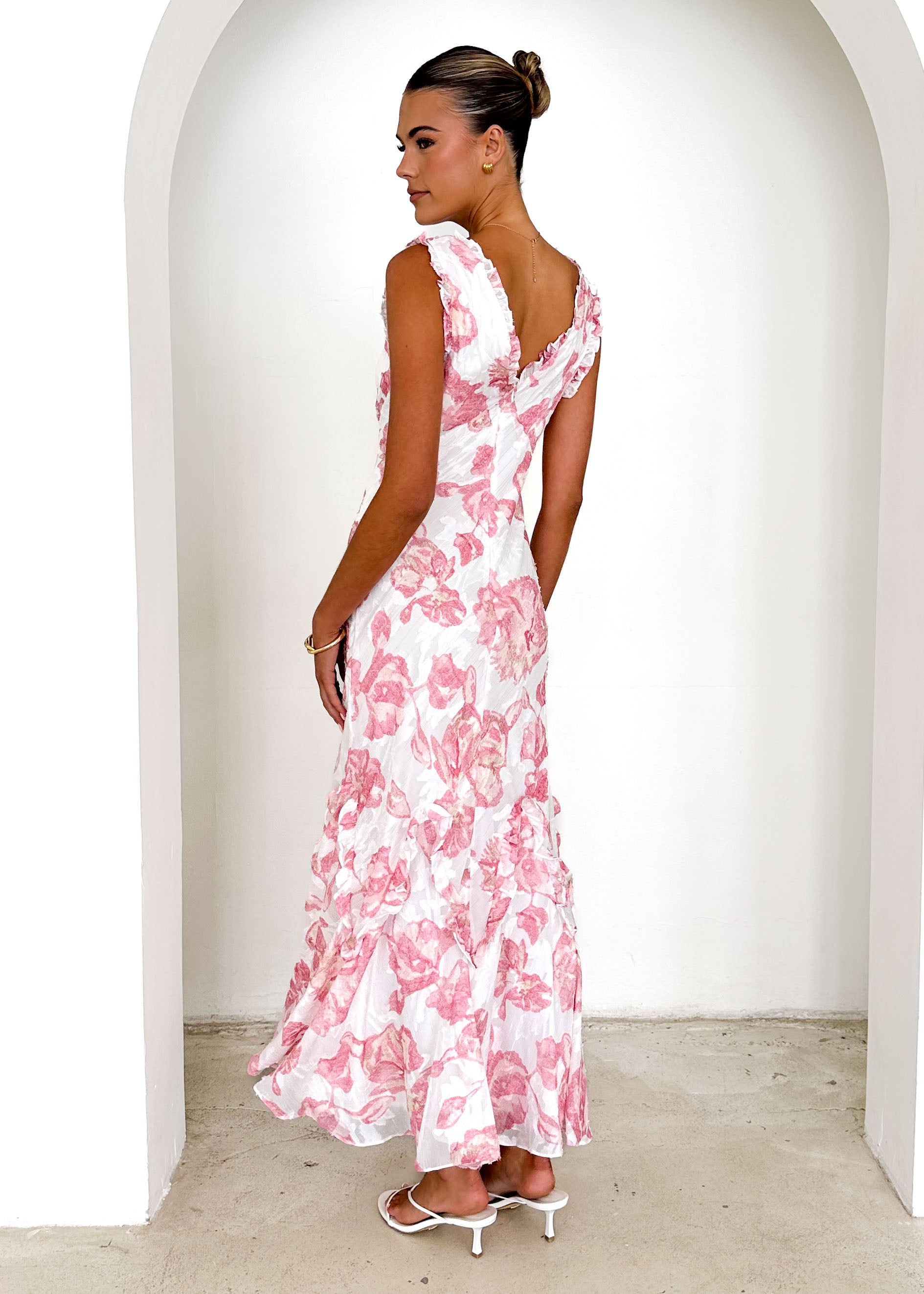 Arriane Maxi Dress - Pink Rose