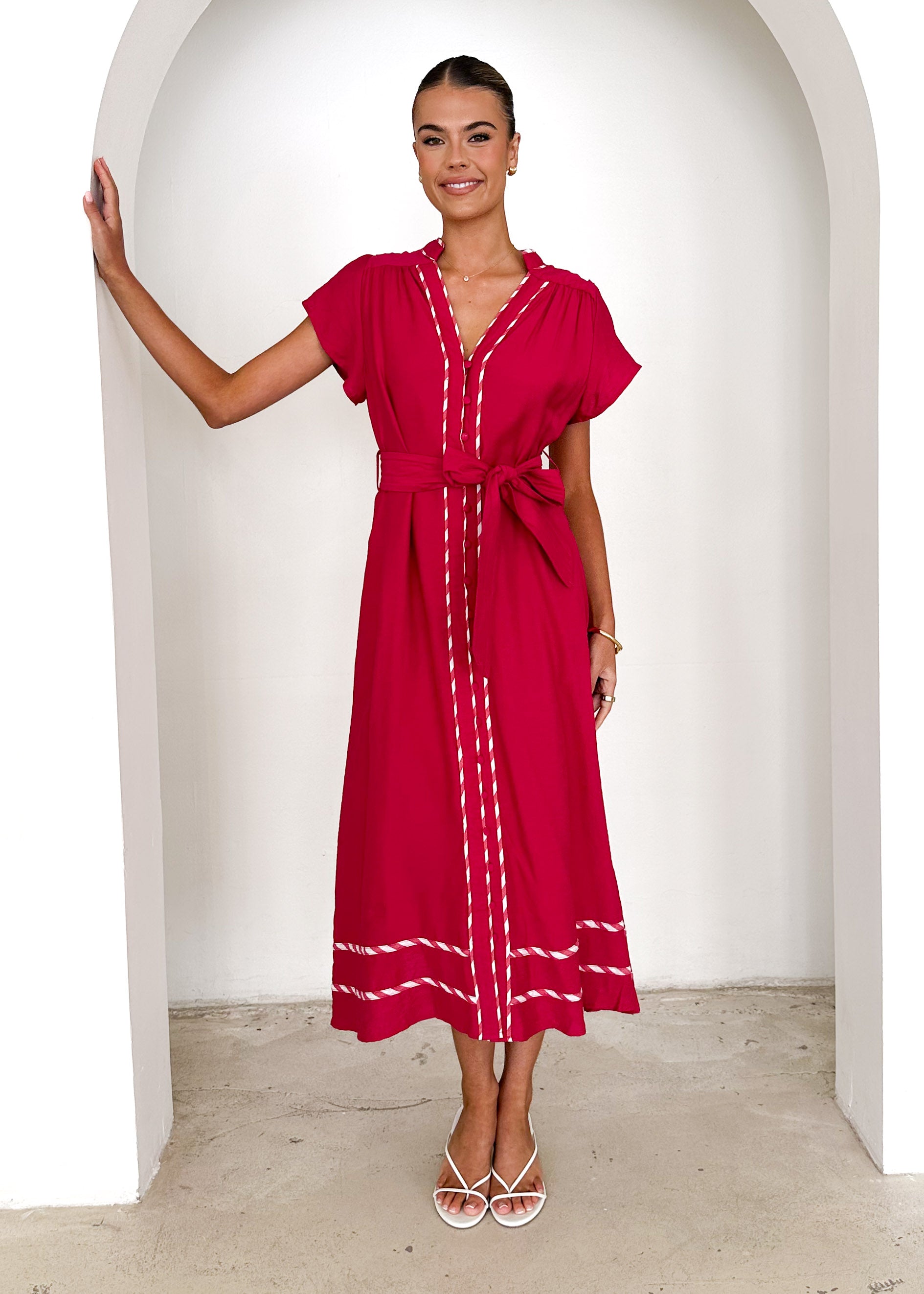 Sangria Maxi Dress - Berry