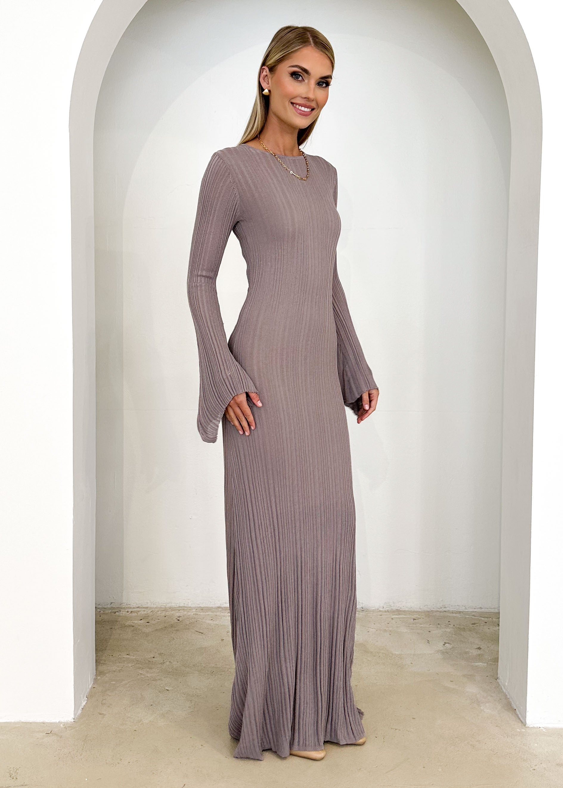 Lemery Knit Maxi Dress - Grey