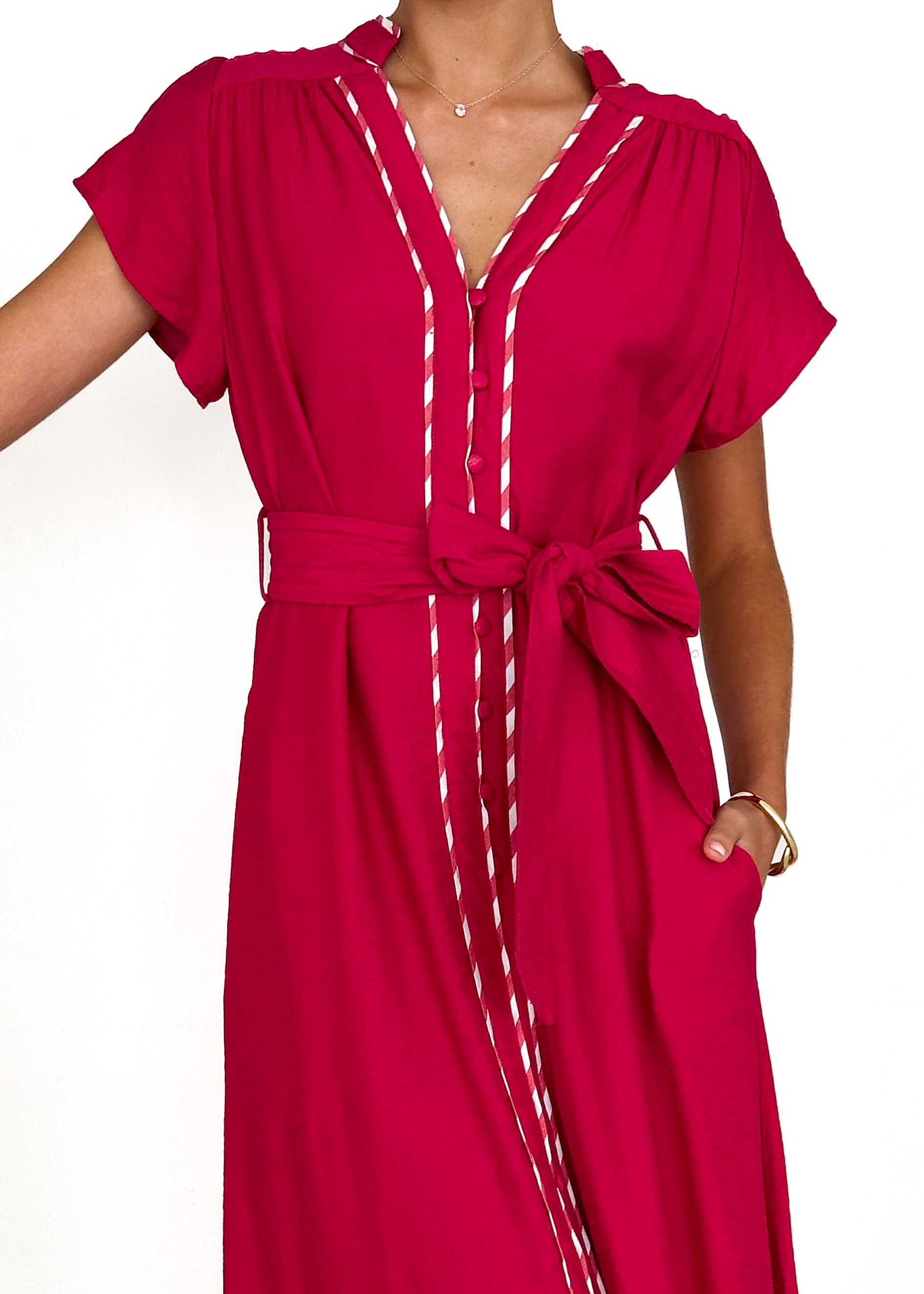 Sangria Maxi Dress - Berry