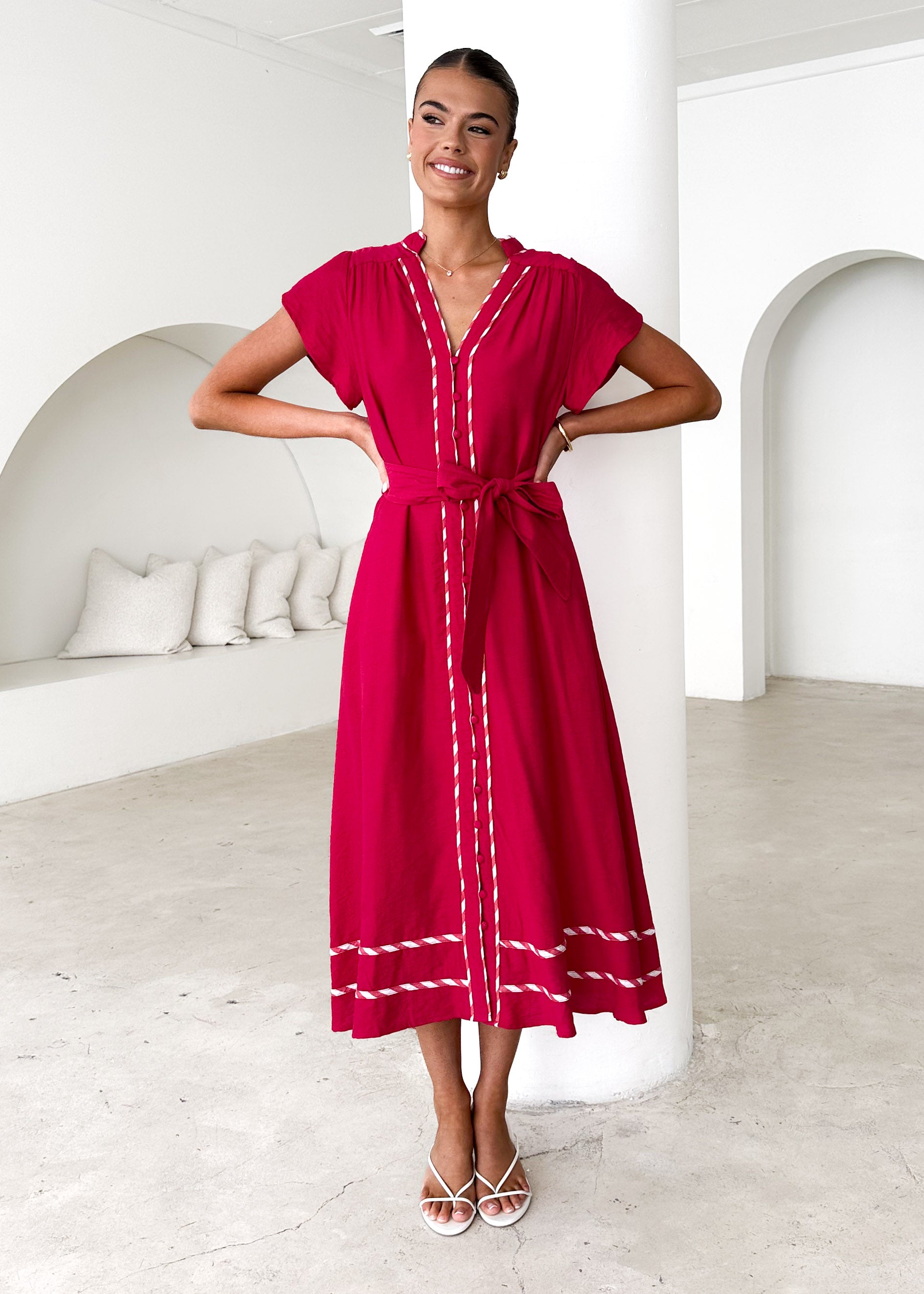 Sangria Maxi Dress - Berry