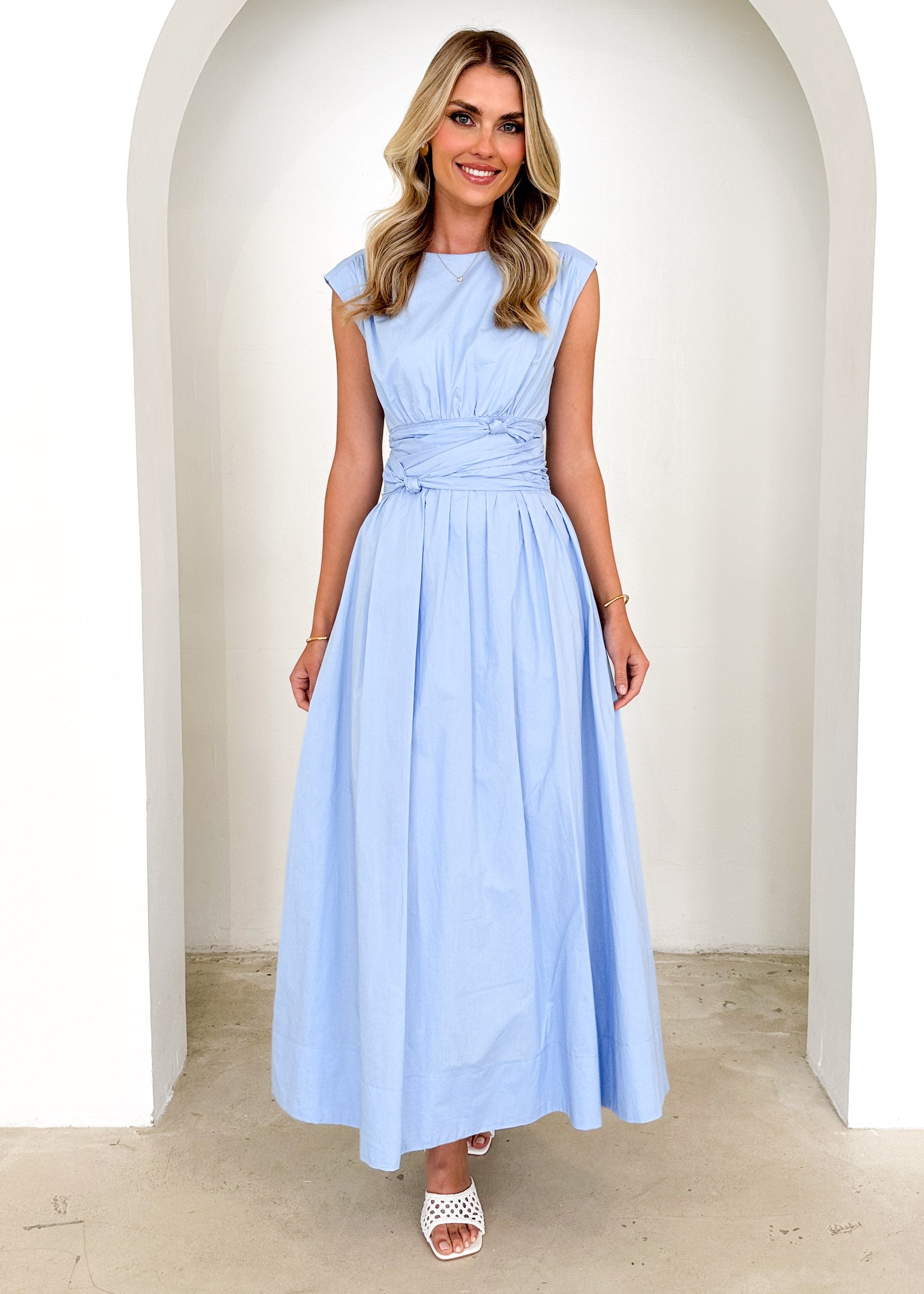 Kadin Maxi Dress - Pale Blue