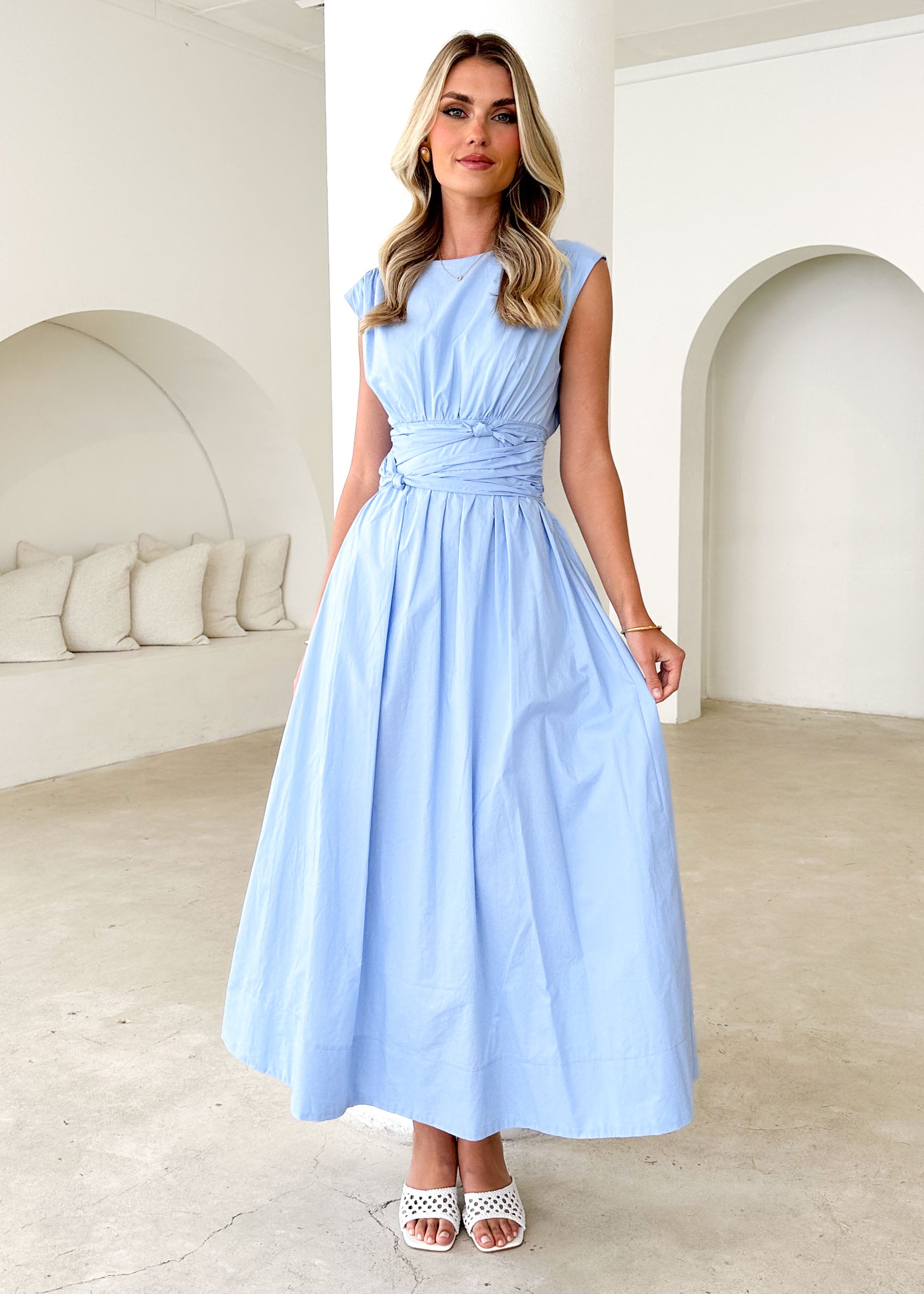 Kadin Maxi Dress - Pale Blue