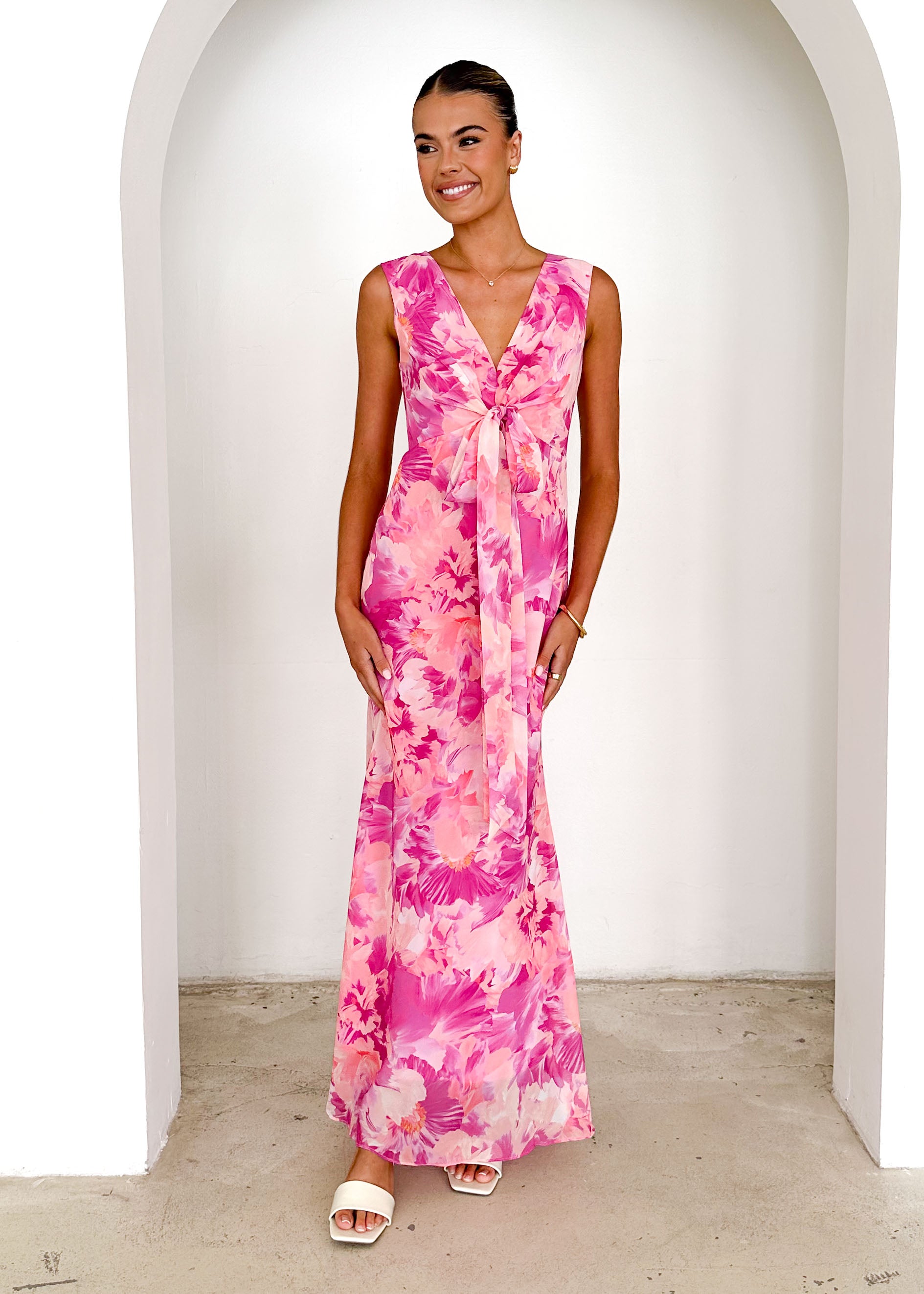 Nikki Maxi Dress - Pink Ziah