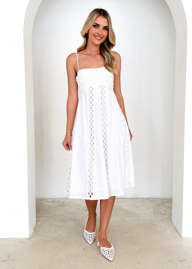 Empress Midi Dress - Off White