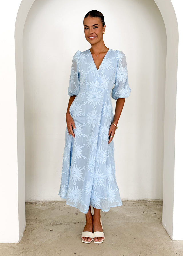 Bayside Midi Dress - Powder Blue