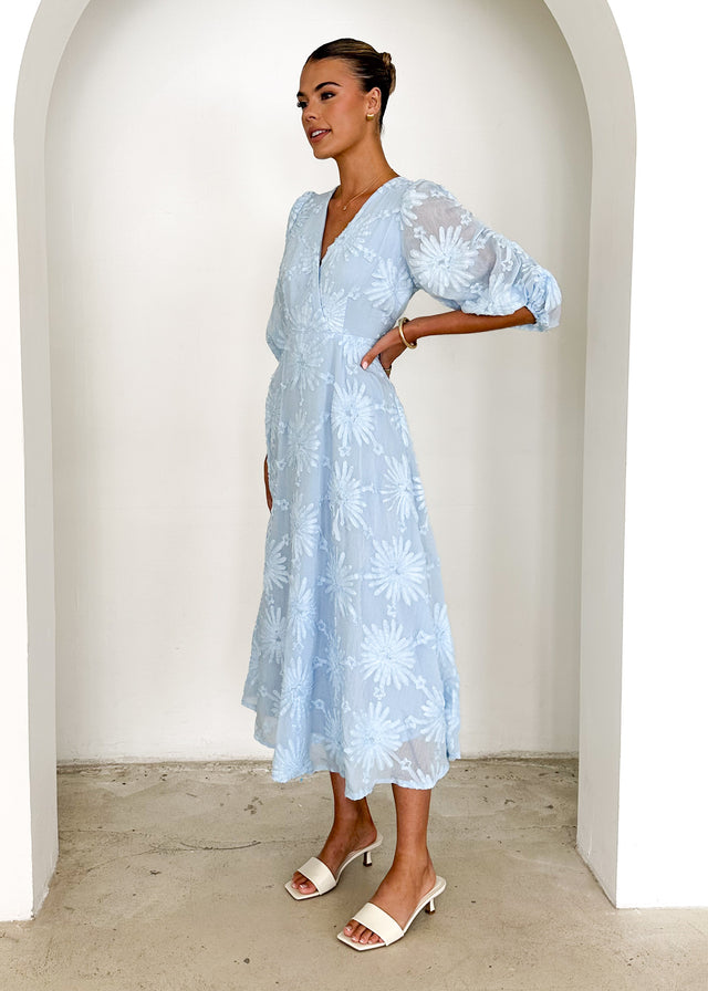 Bayside Midi Dress - Powder Blue