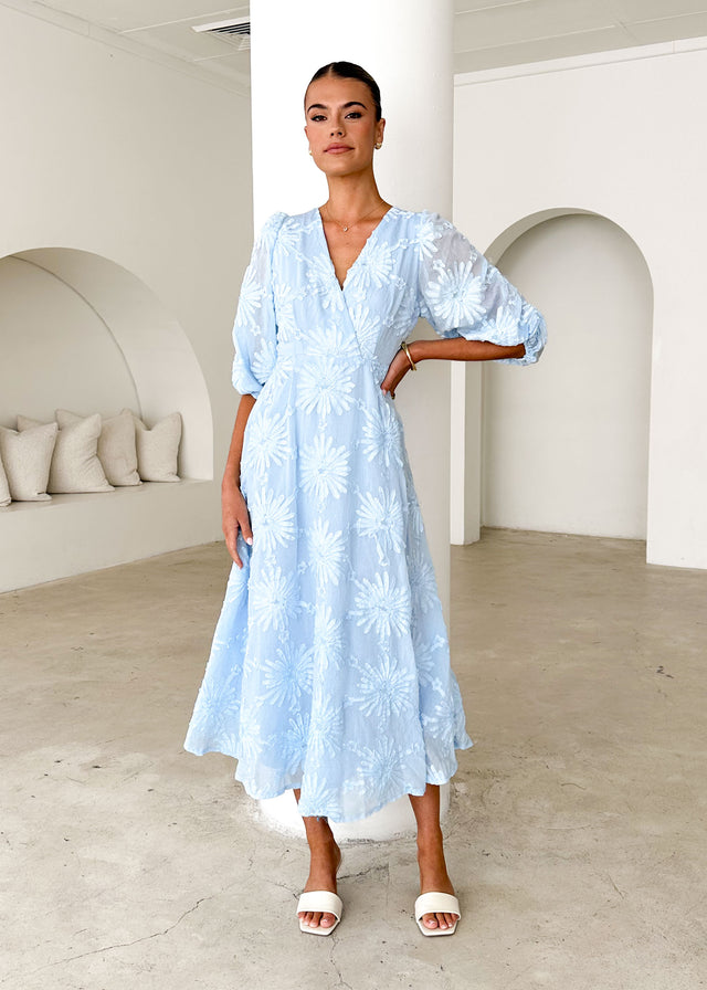 Bayside Midi Dress - Powder Blue