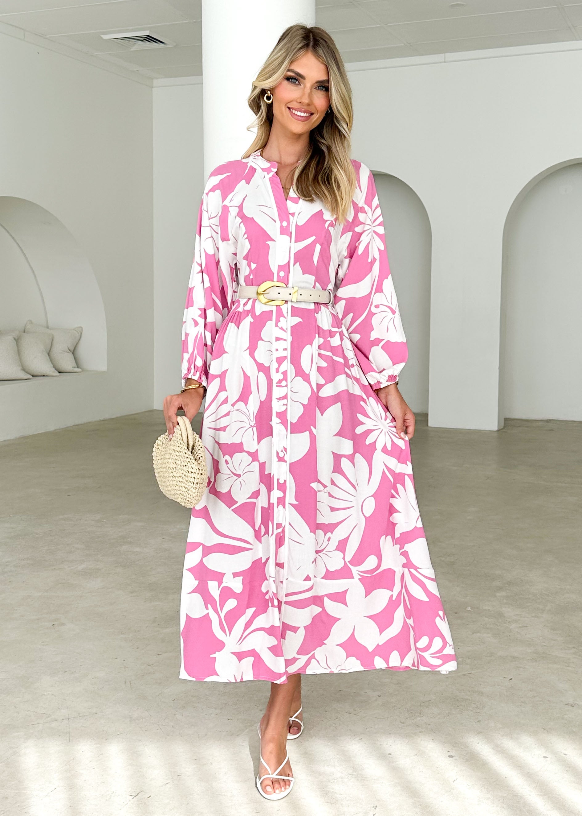 Fernanda Maxi Dress - Nola Pink