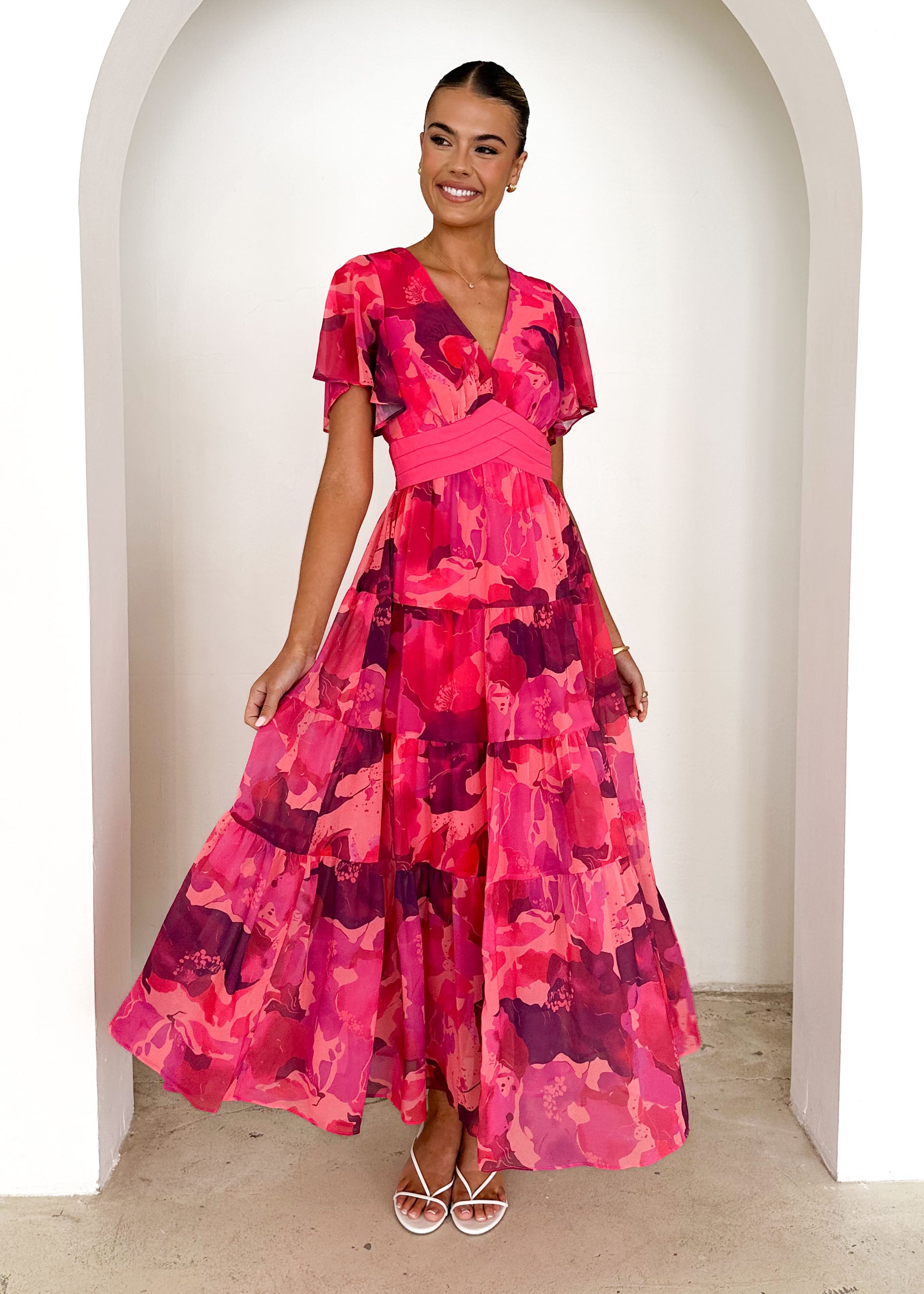 Gracelands Maxi Dress - Magenta Rush