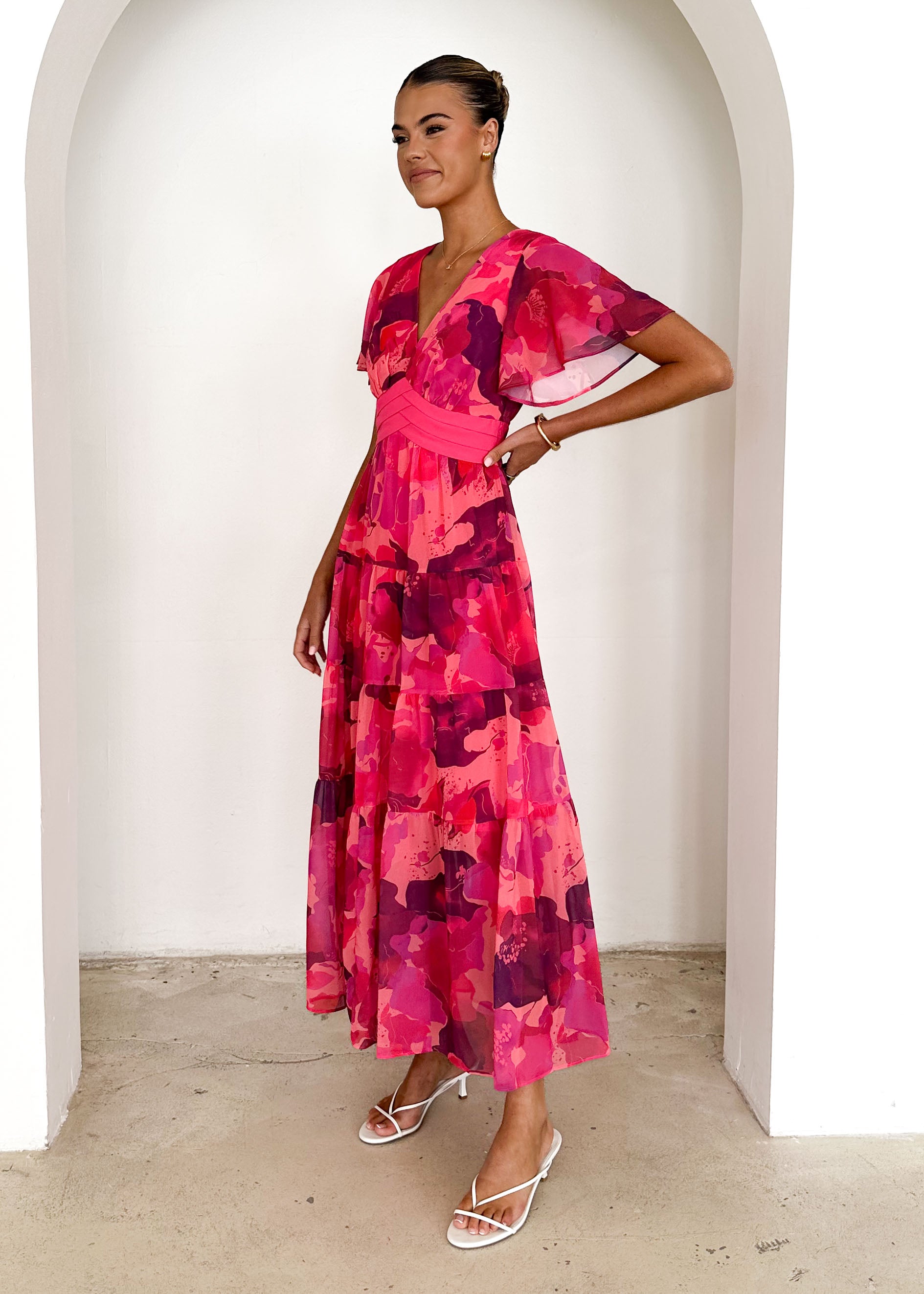 Gracelands Maxi Dress - Magenta Rush