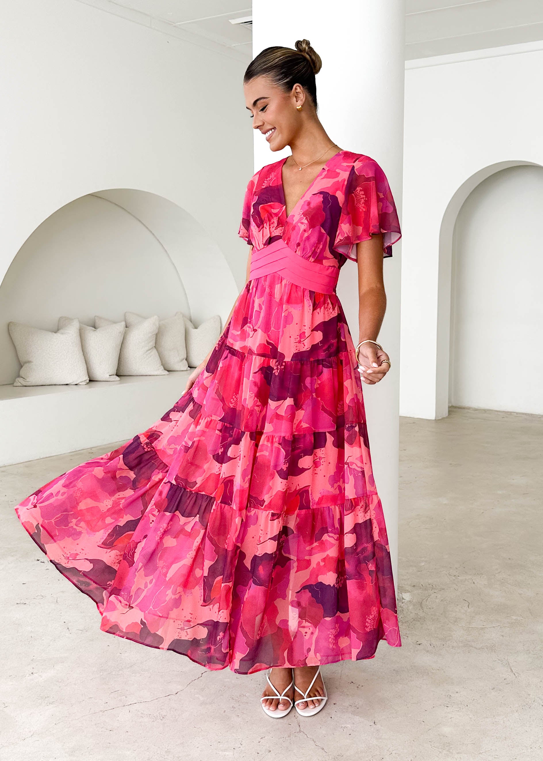 Gracelands Maxi Dress - Magenta Rush