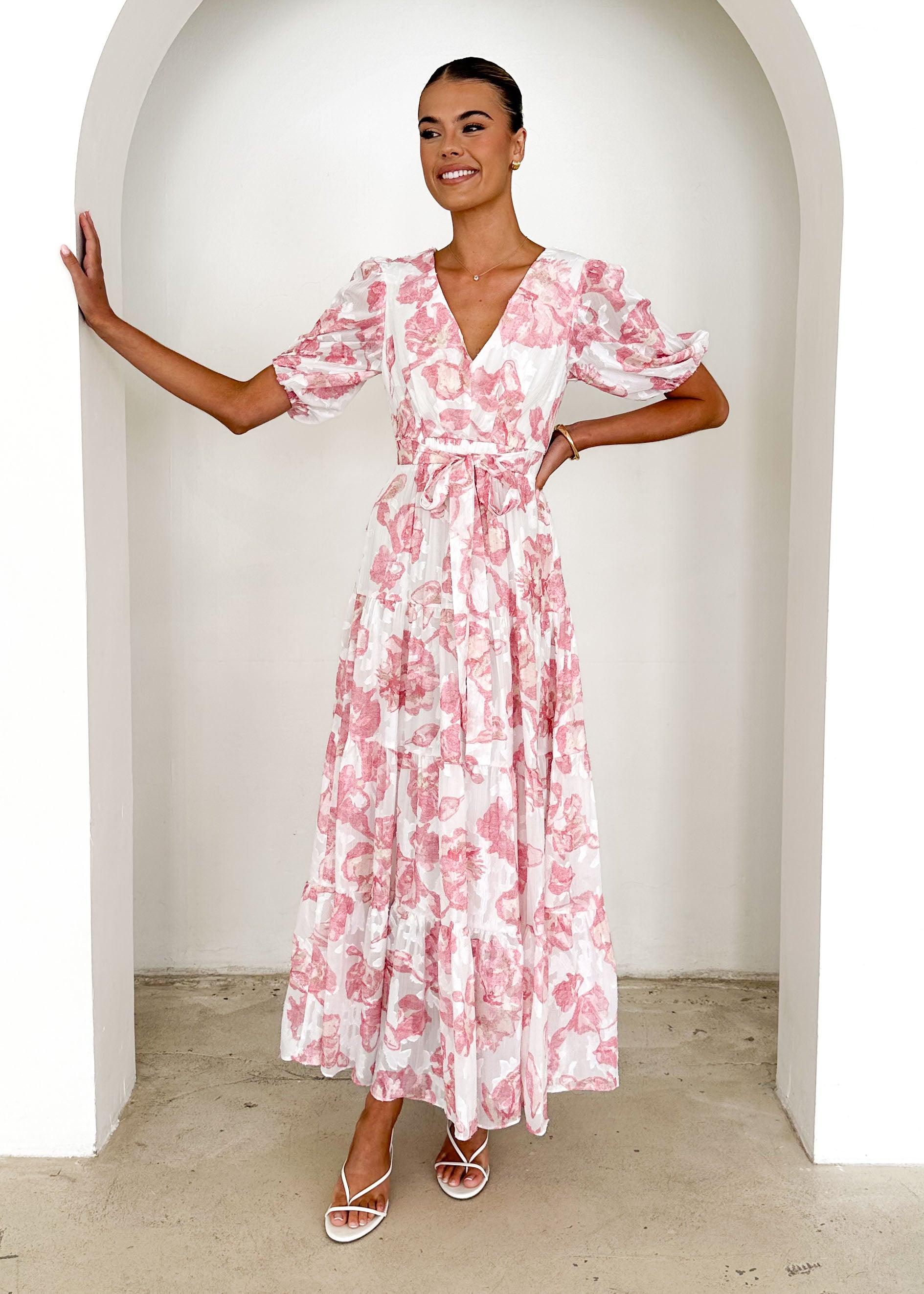 Casablanca Maxi Dress - Pink Rose