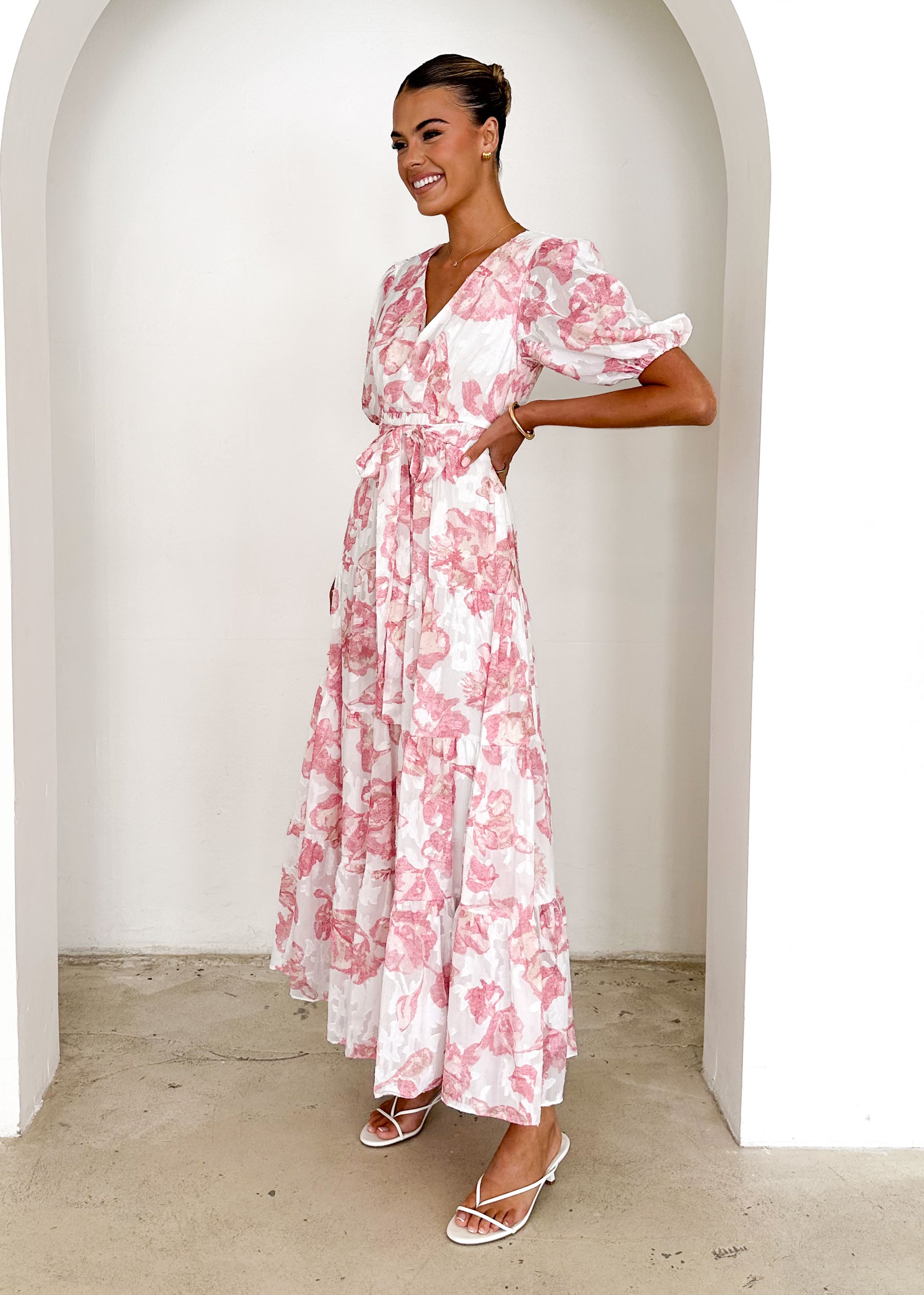 Casablanca Maxi Dress - Pink Rose