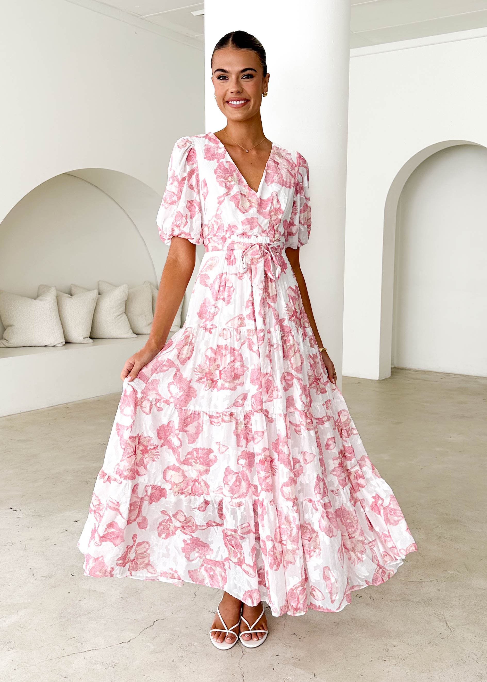 Casablanca Maxi Dress - Pink Rose