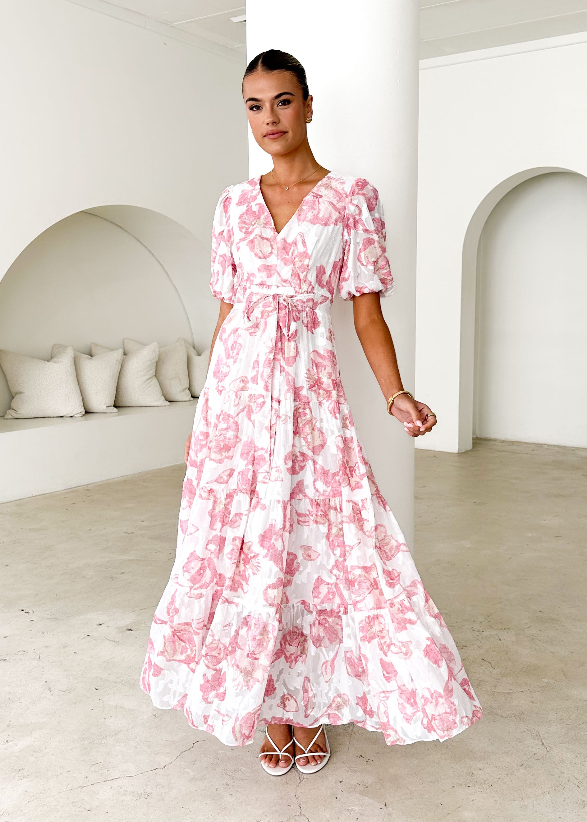 Casablanca Maxi Dress - Pink Rose