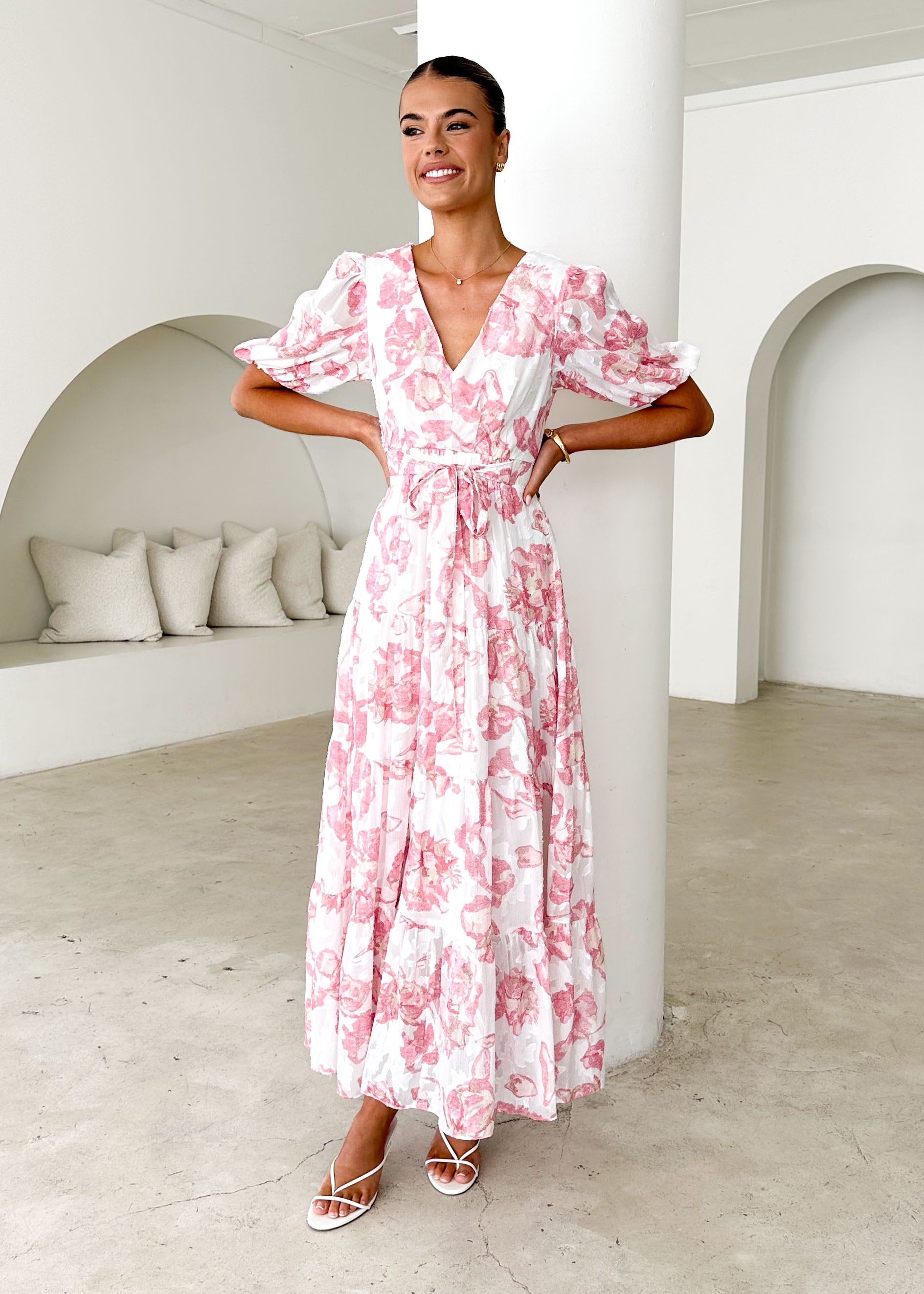 Casablanca Maxi Dress - Pink Rose