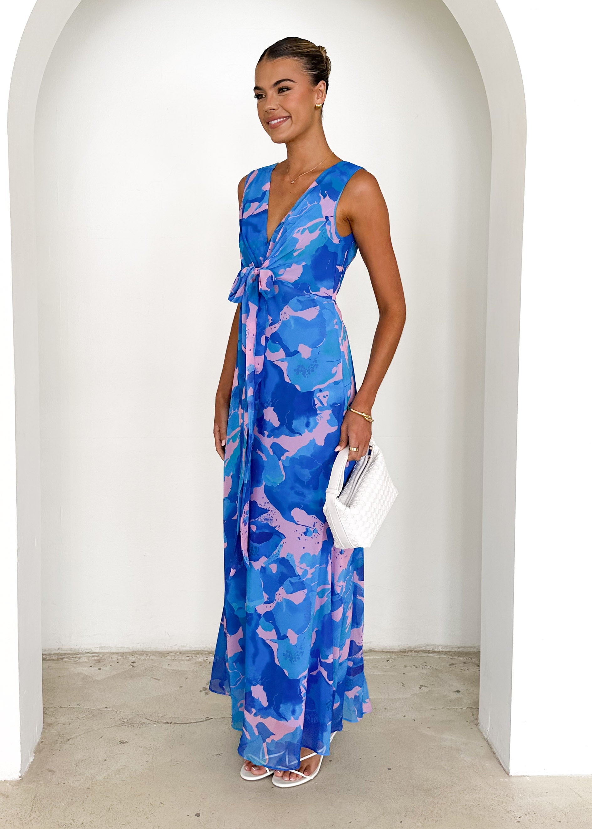 Nikki Maxi Dress - Blue Rush