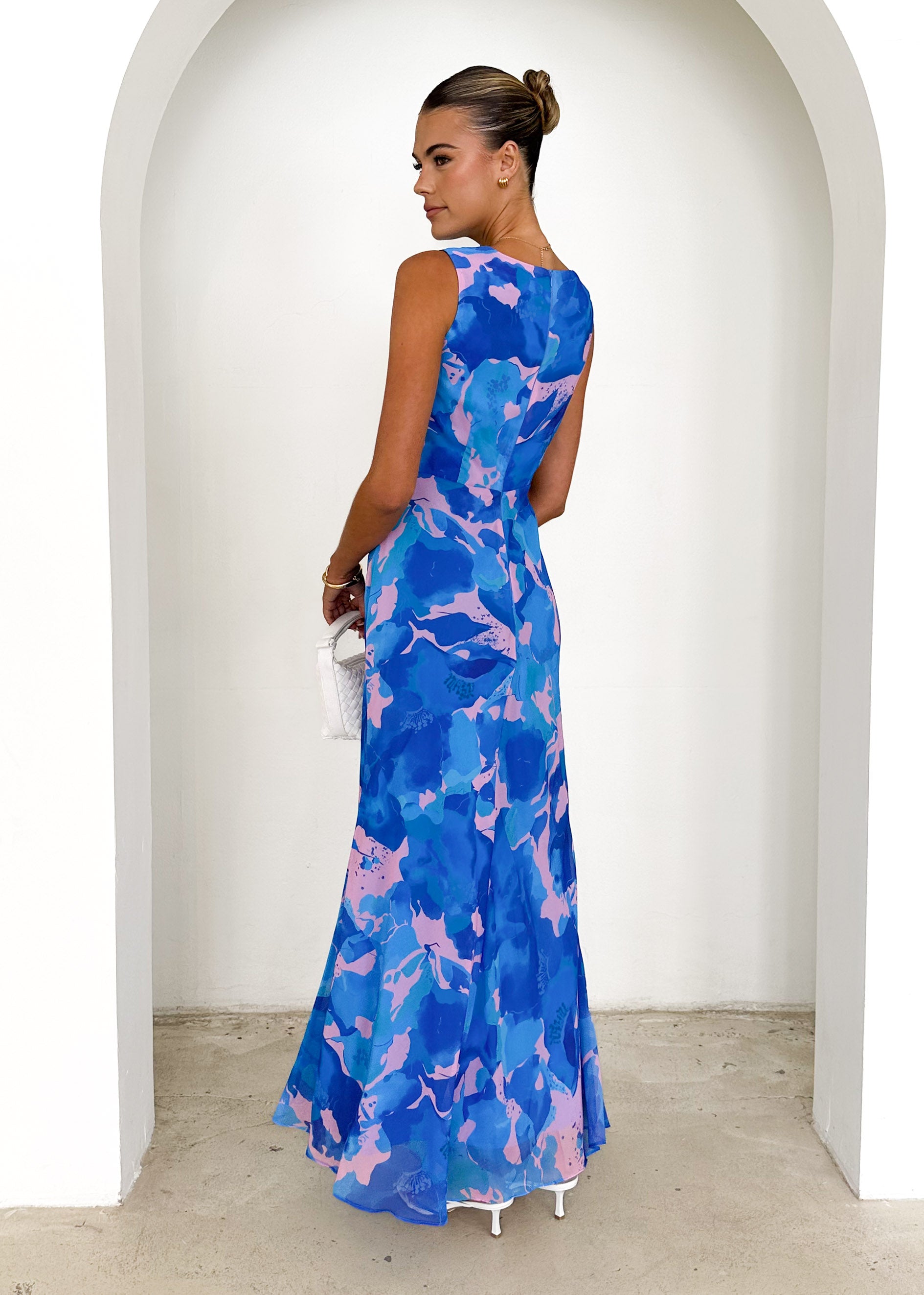 Nikki Maxi Dress - Blue Rush