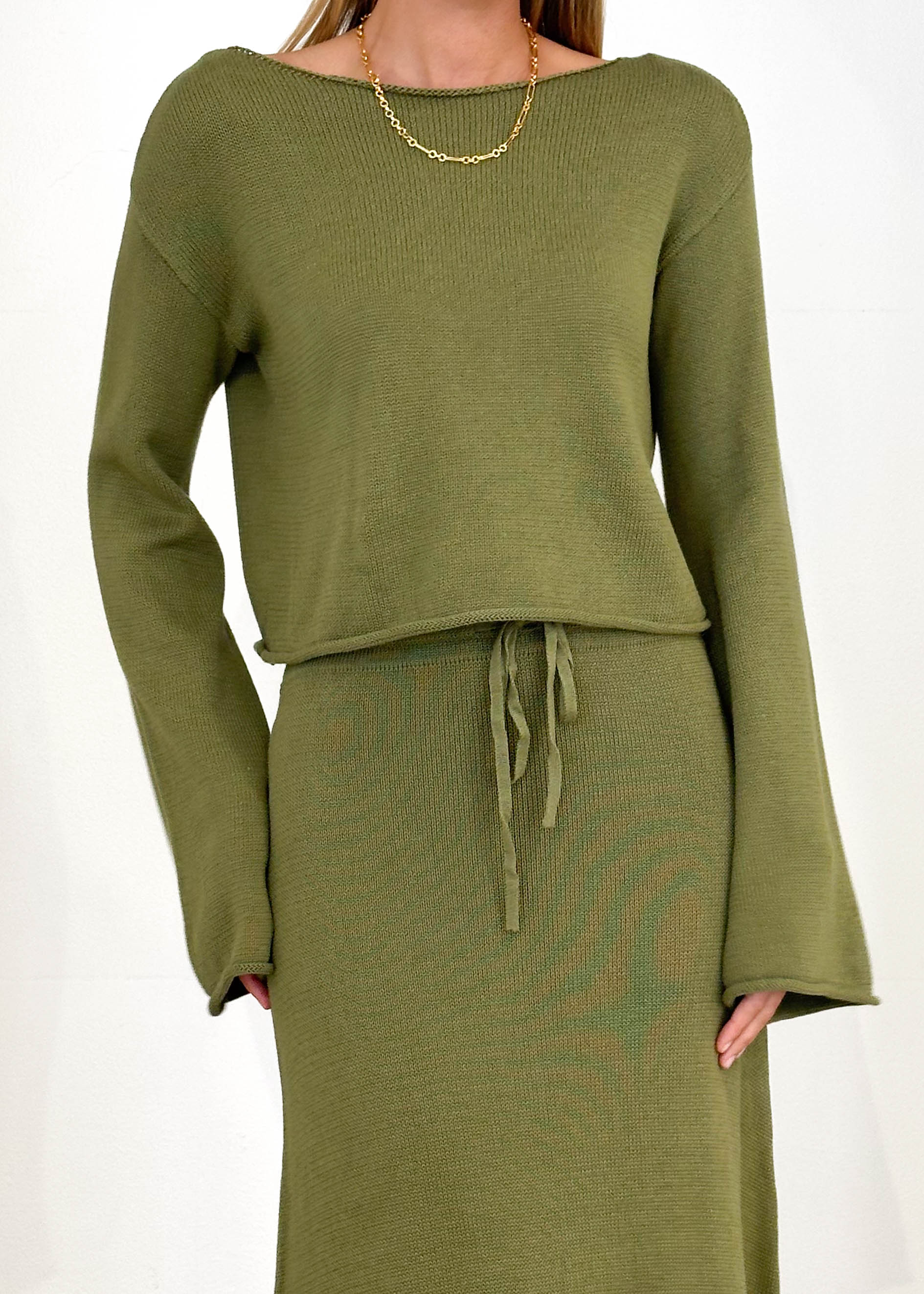 Emerson Knit Top - Olive