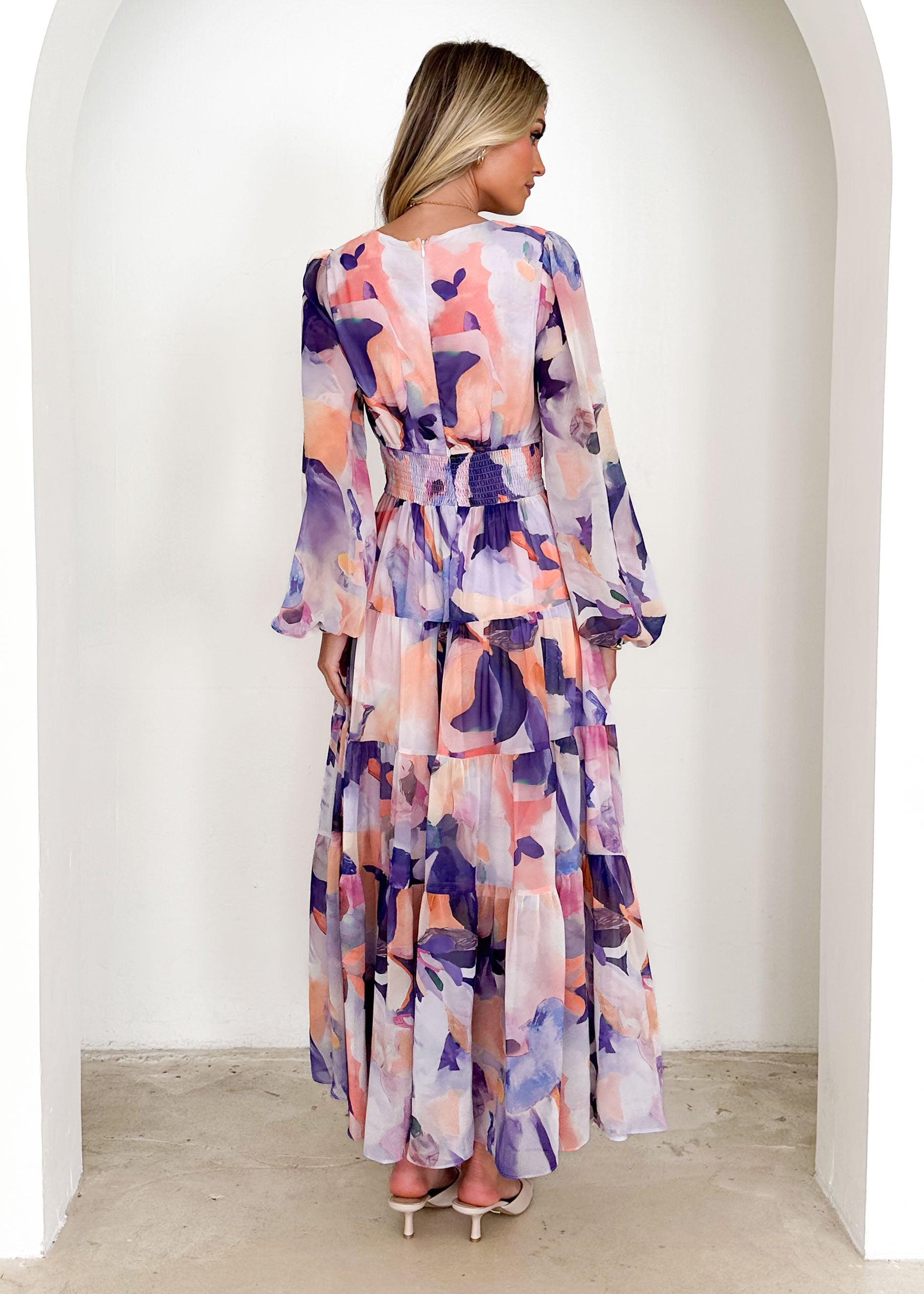 Mayella Maxi Dress - Lilac Garden