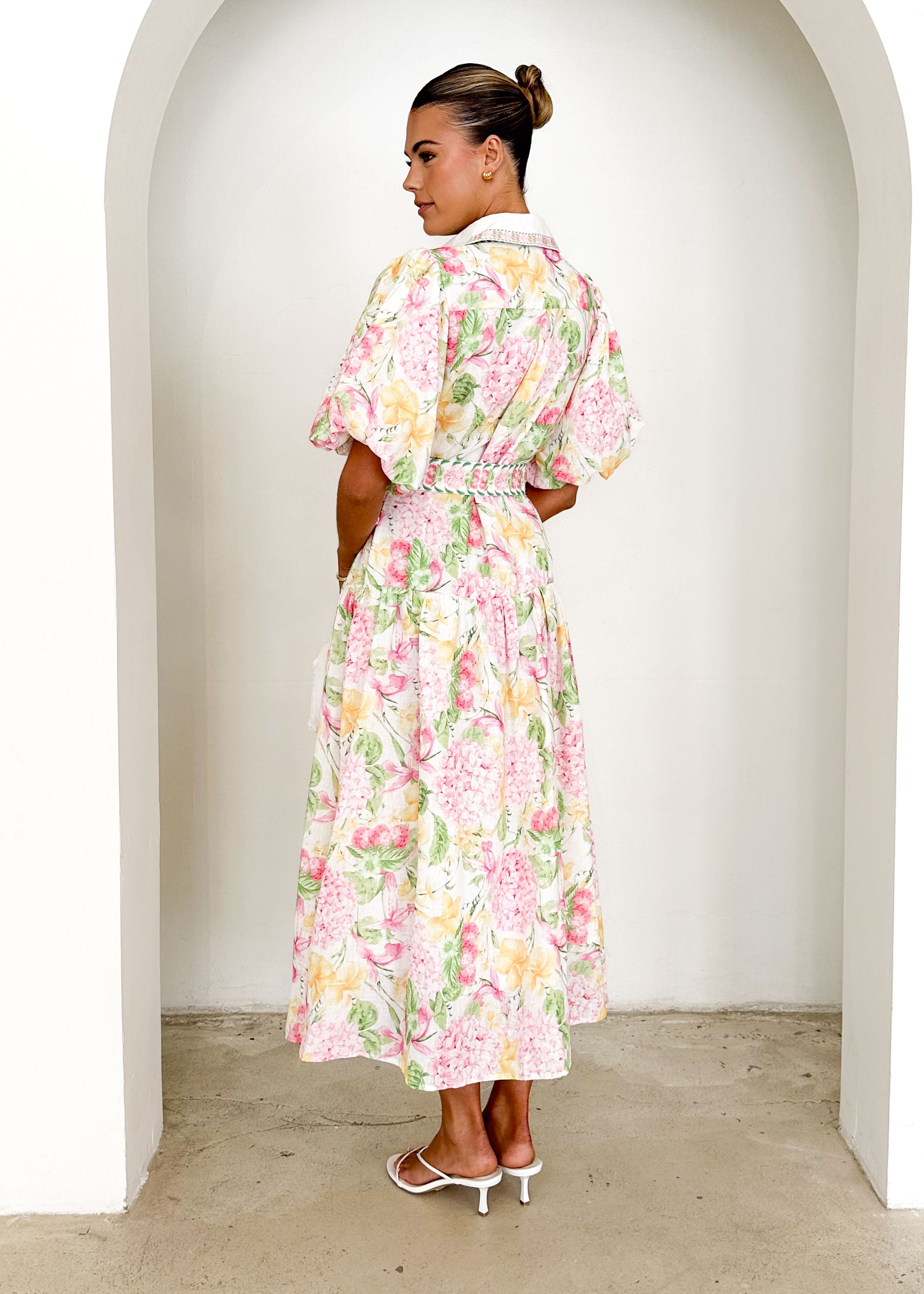 Ceres Midi Dress - Pink Hydrangea