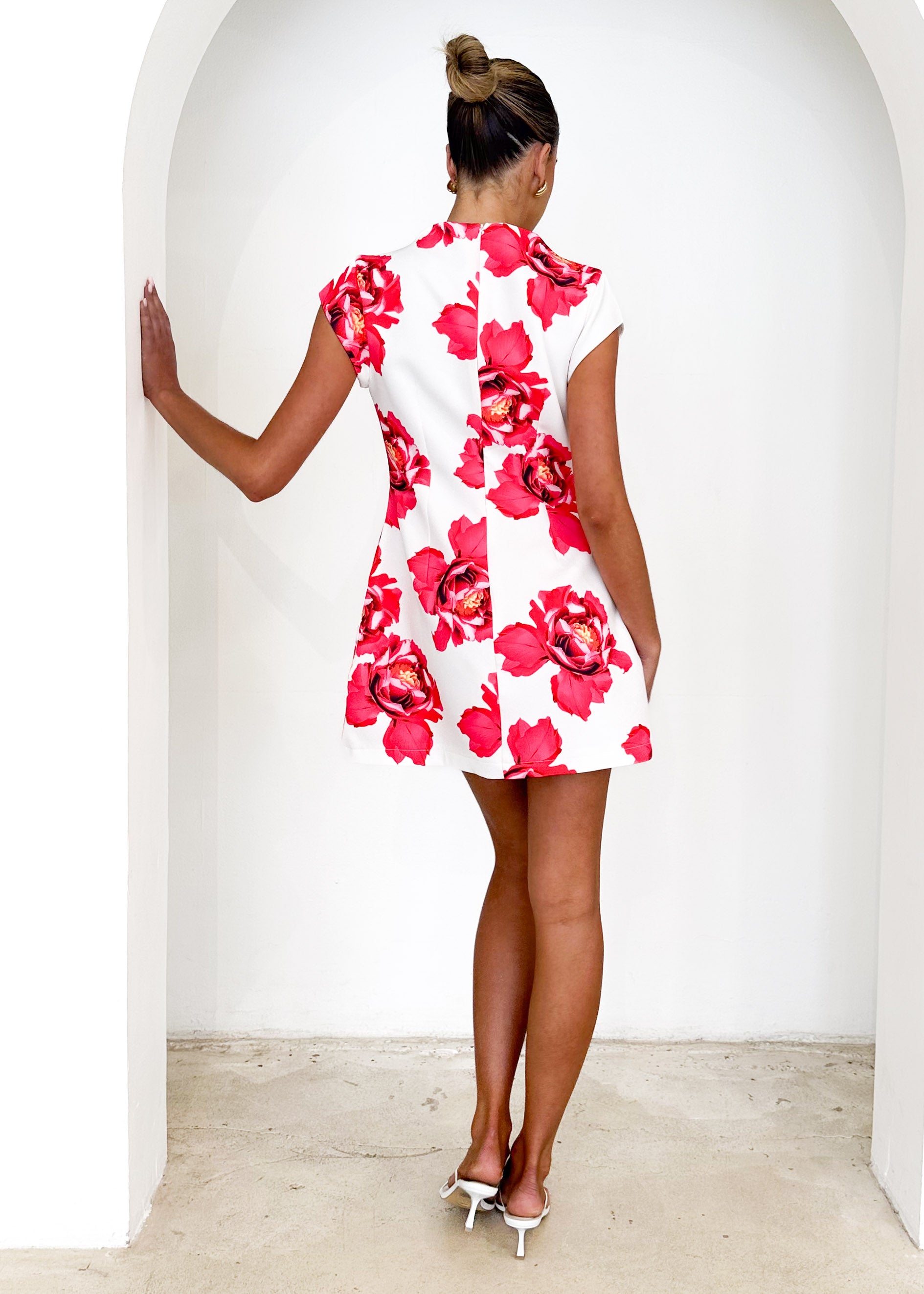 Olympus Dress - Red Floral