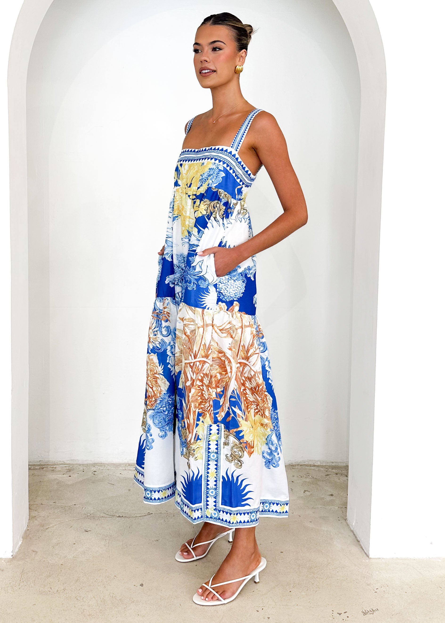 Cypress Maxi Dress - China Doll Blue