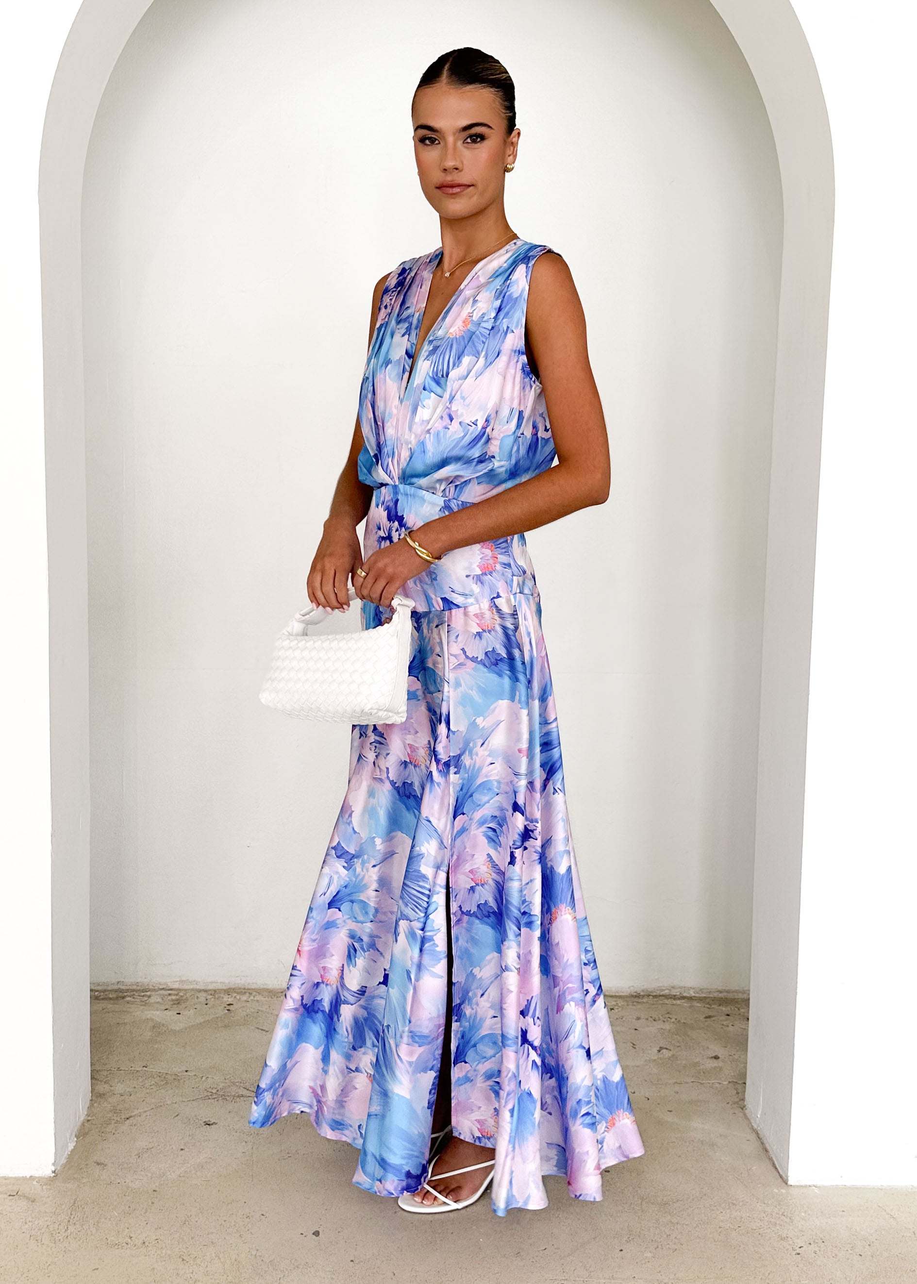 Divinity Maxi Dress - Blue Floral