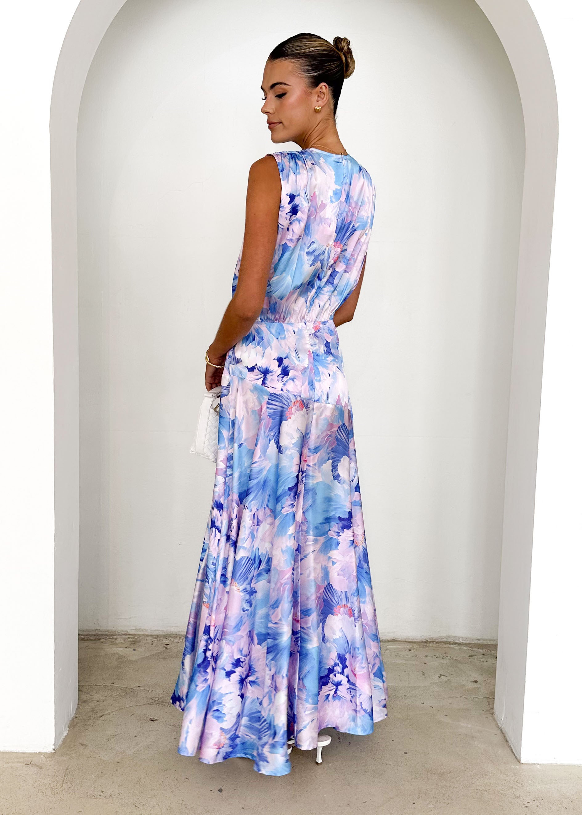 Divinity Maxi Dress - Blue Floral