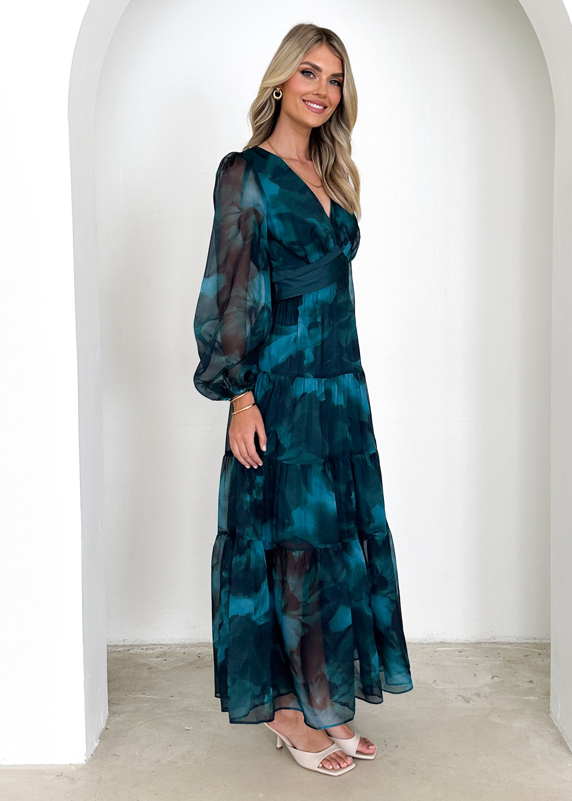 Mayella Maxi Dress - Deep Lagoon