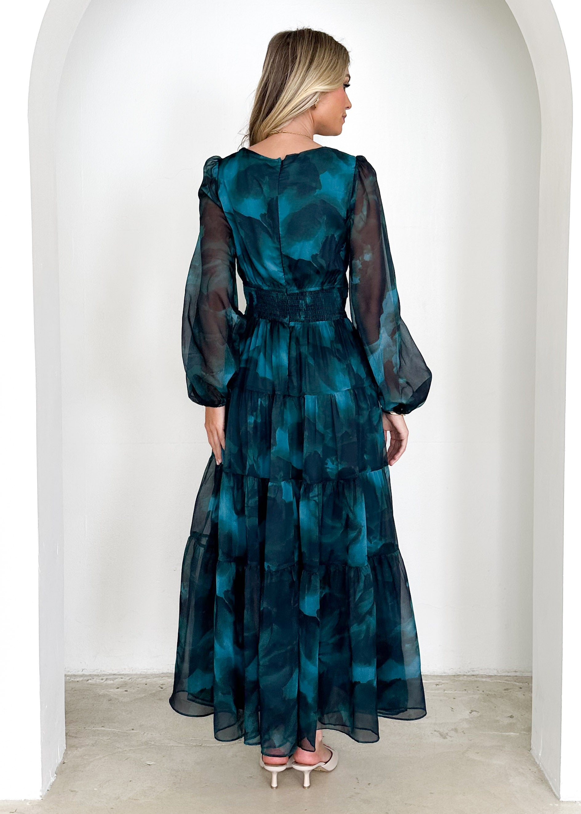 Mayella Maxi Dress - Deep Lagoon