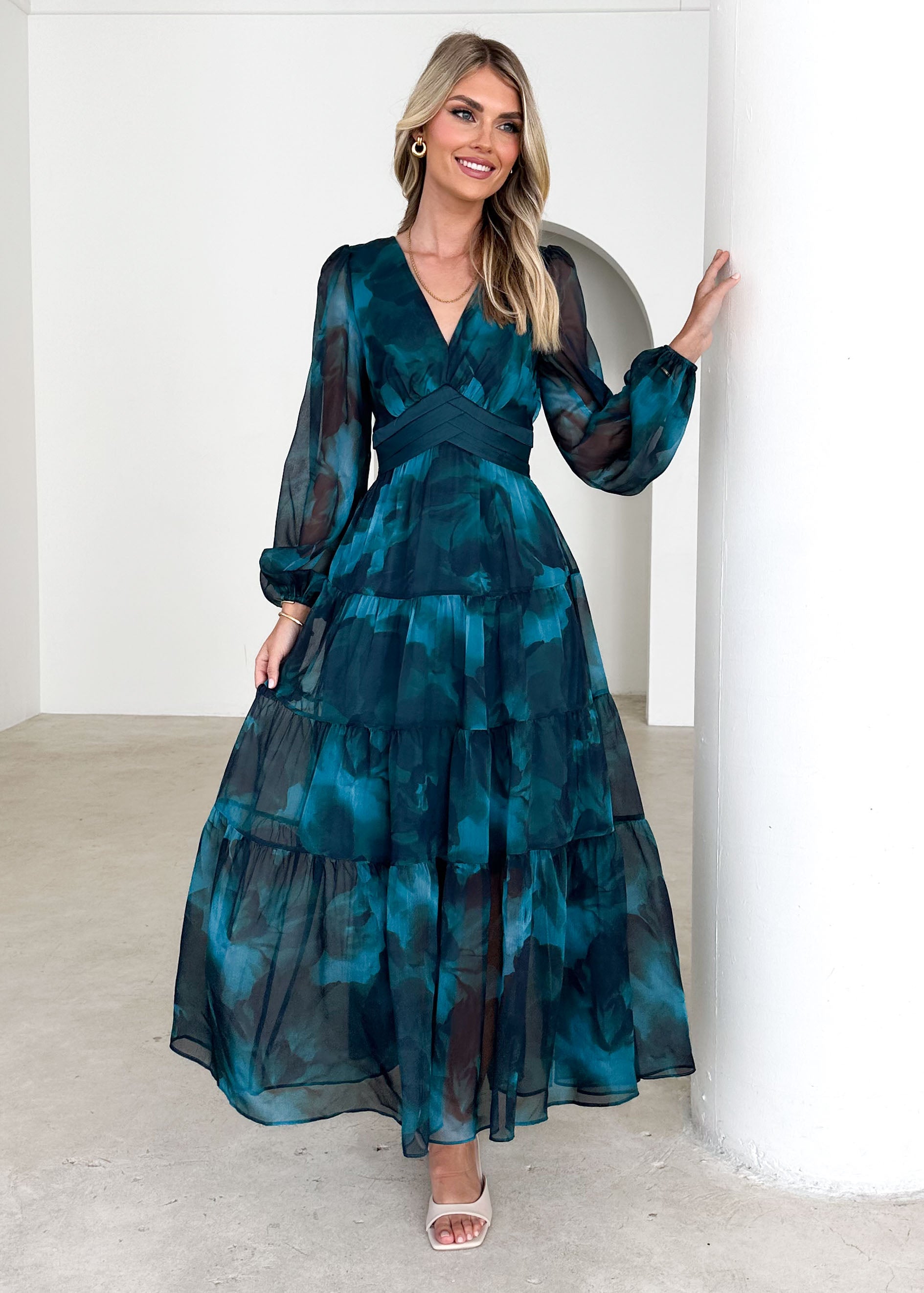 Mayella Maxi Dress - Deep Lagoon