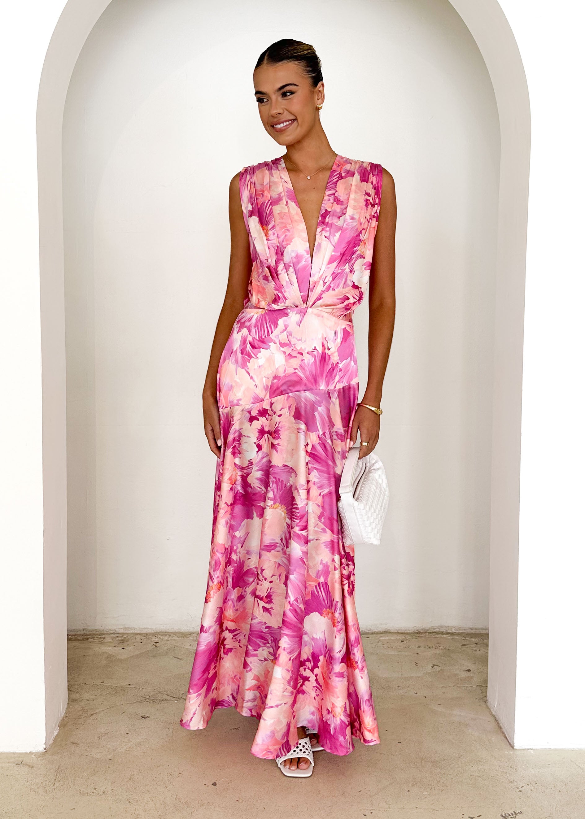 Divinity Maxi Dress - Pink Floral