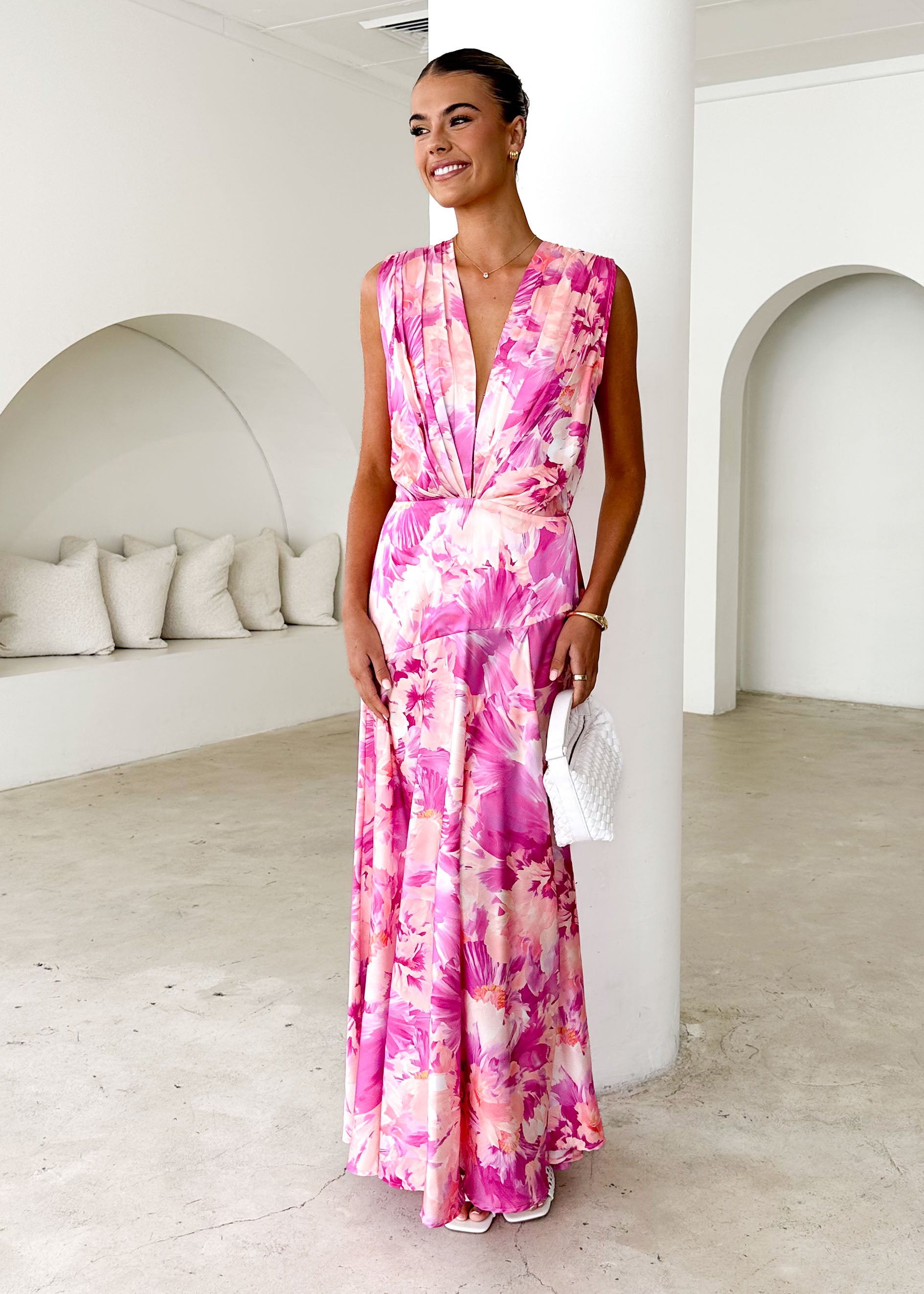 Divinity Maxi Dress - Pink Floral