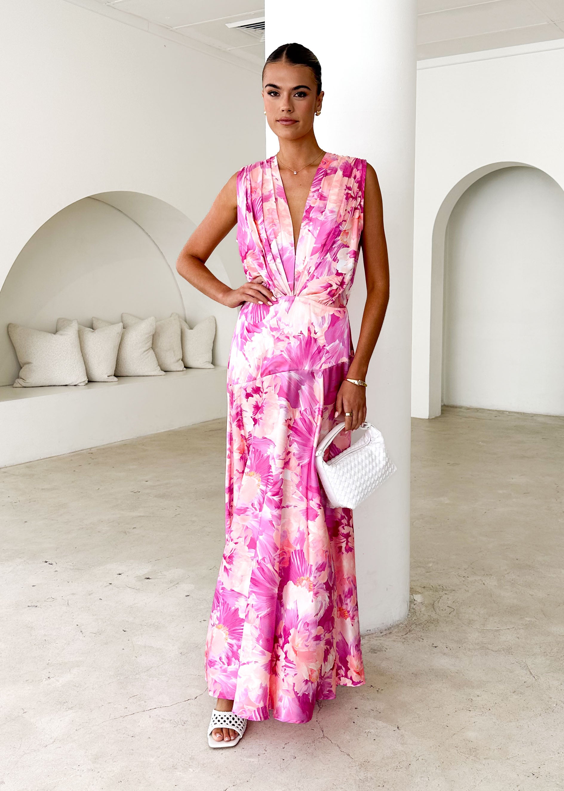 Divinity Maxi Dress - Pink Floral