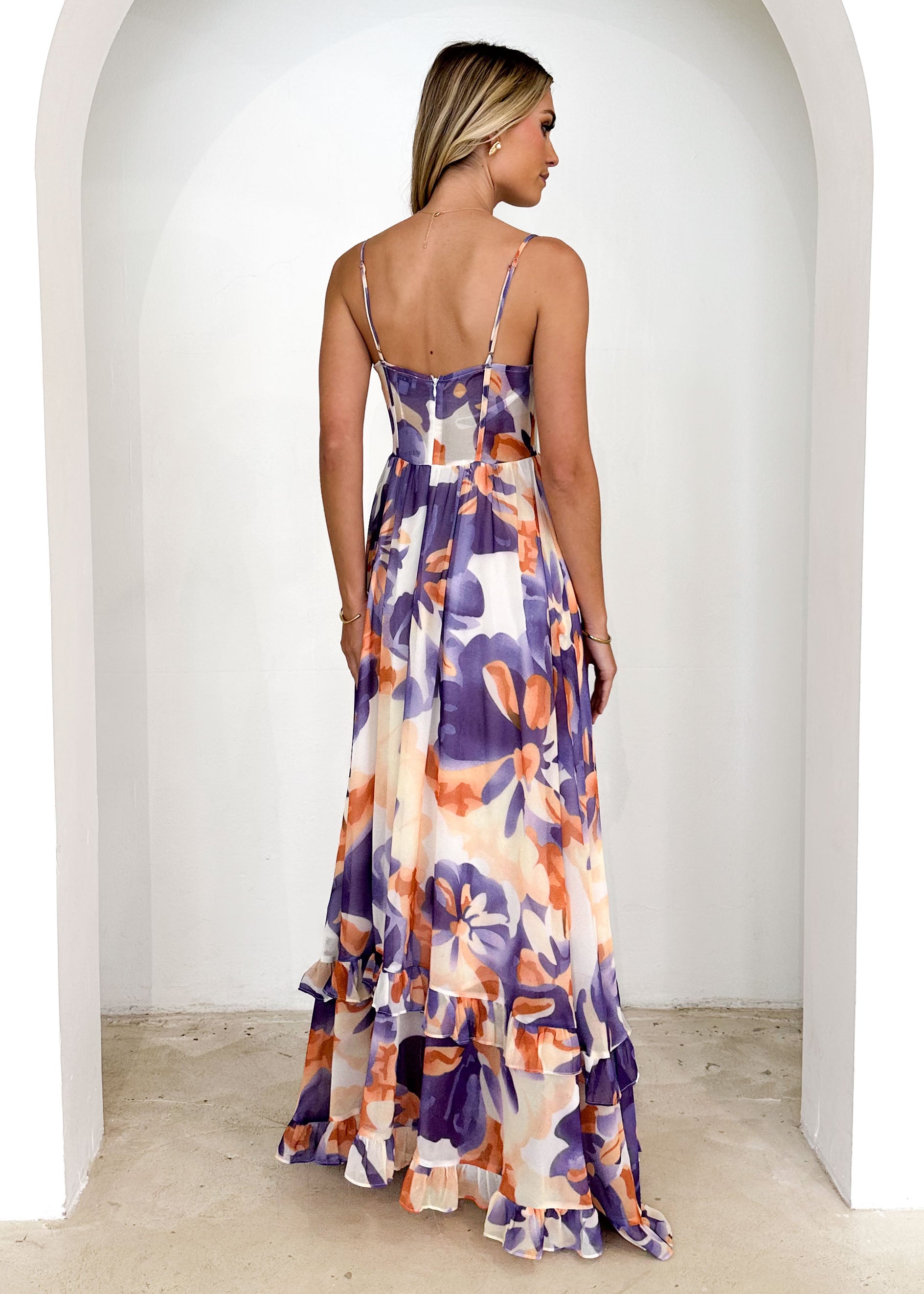 Iver Maxi Dress - Purple Swirl