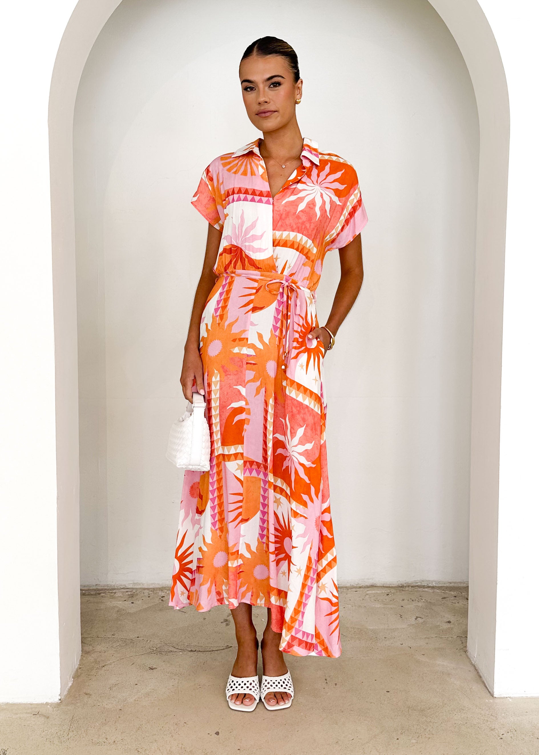 Leo Maxi Dress - Orange Eliana