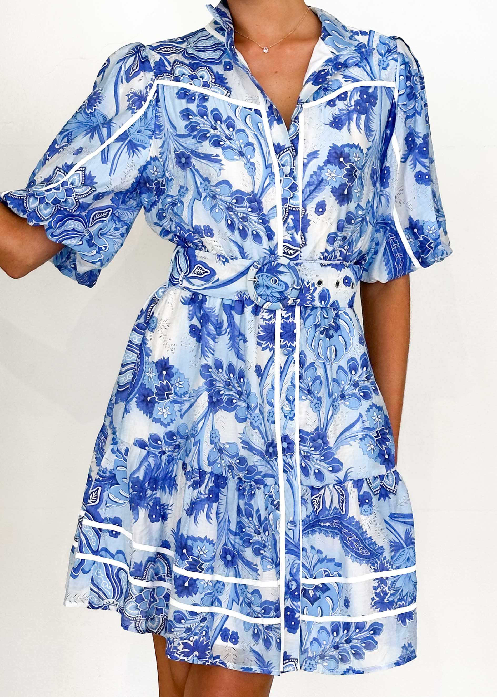 Richelle Dress - Blue Native