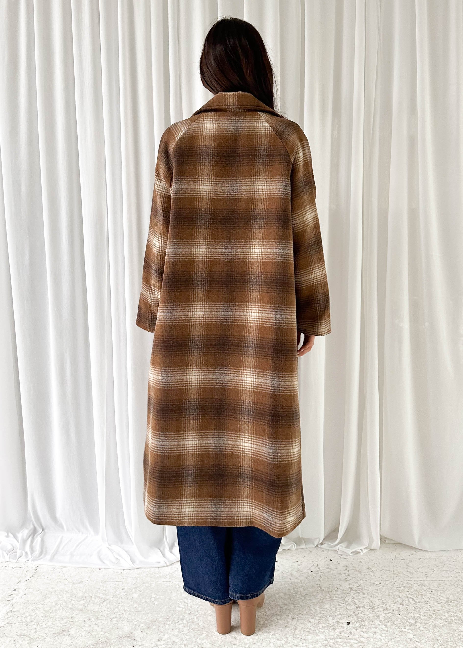 Becky Coat - Brown Check