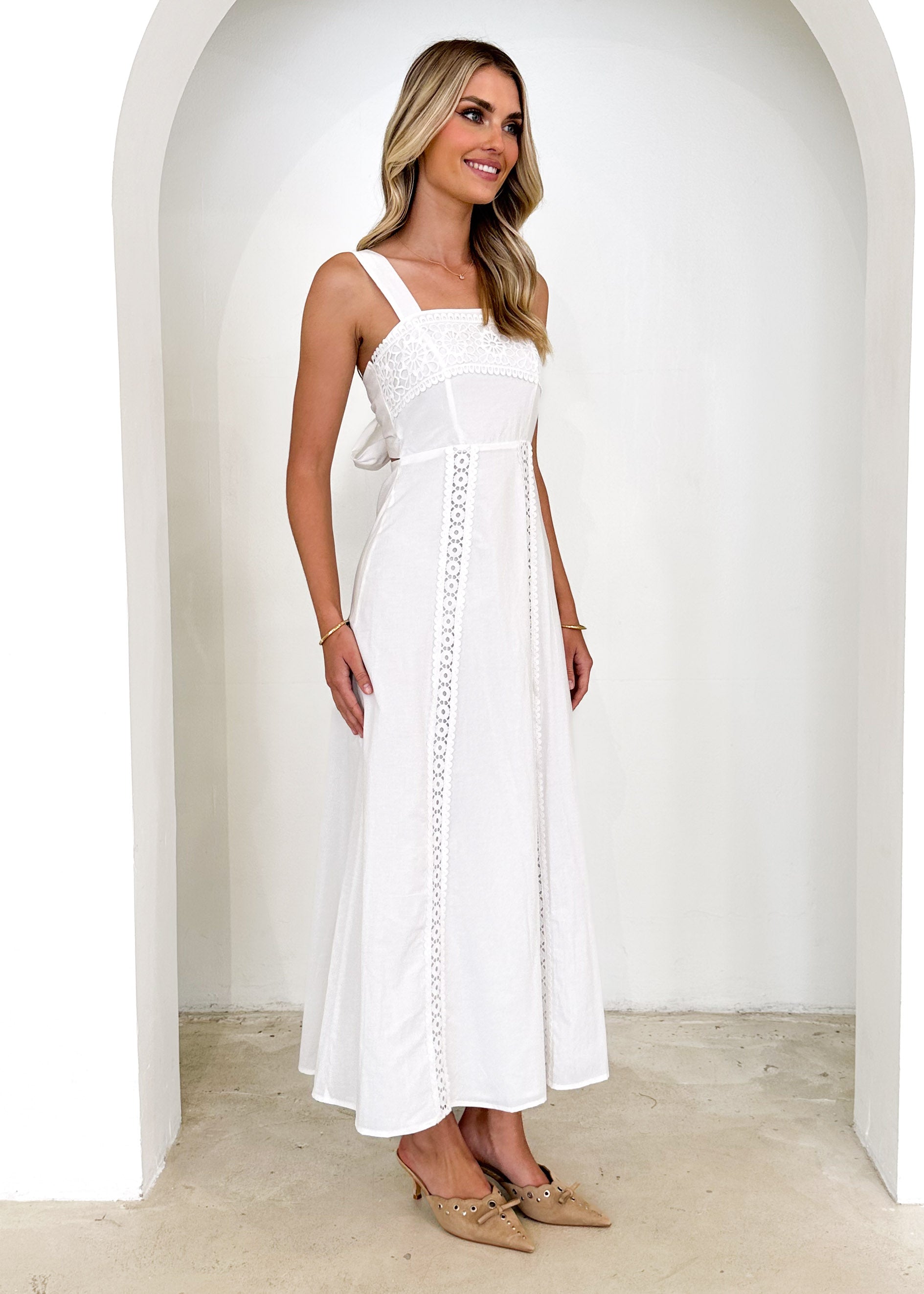 Palace Maxi Dress - Off White